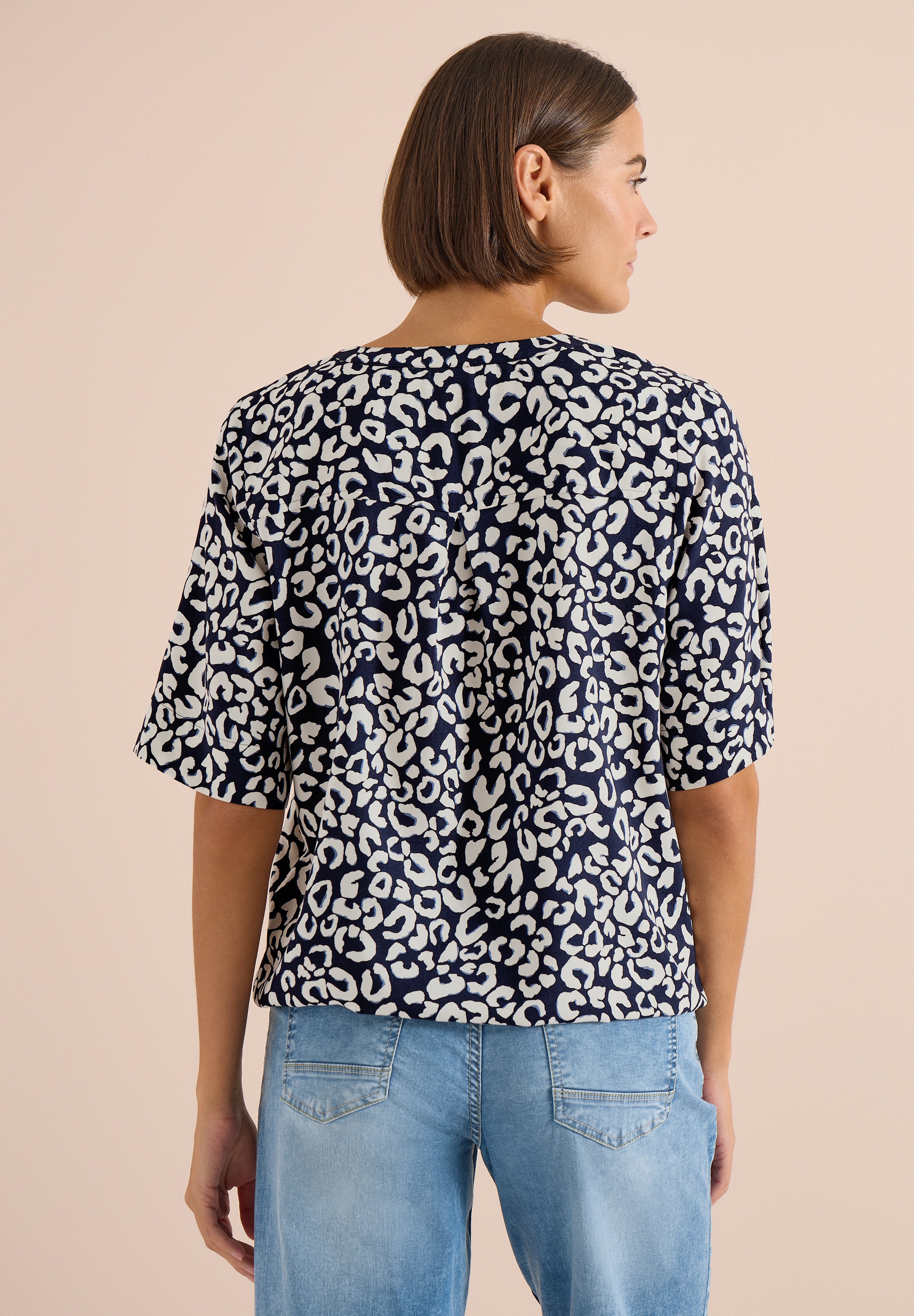 Cecil Kurzarmbluse aus softer Viskose