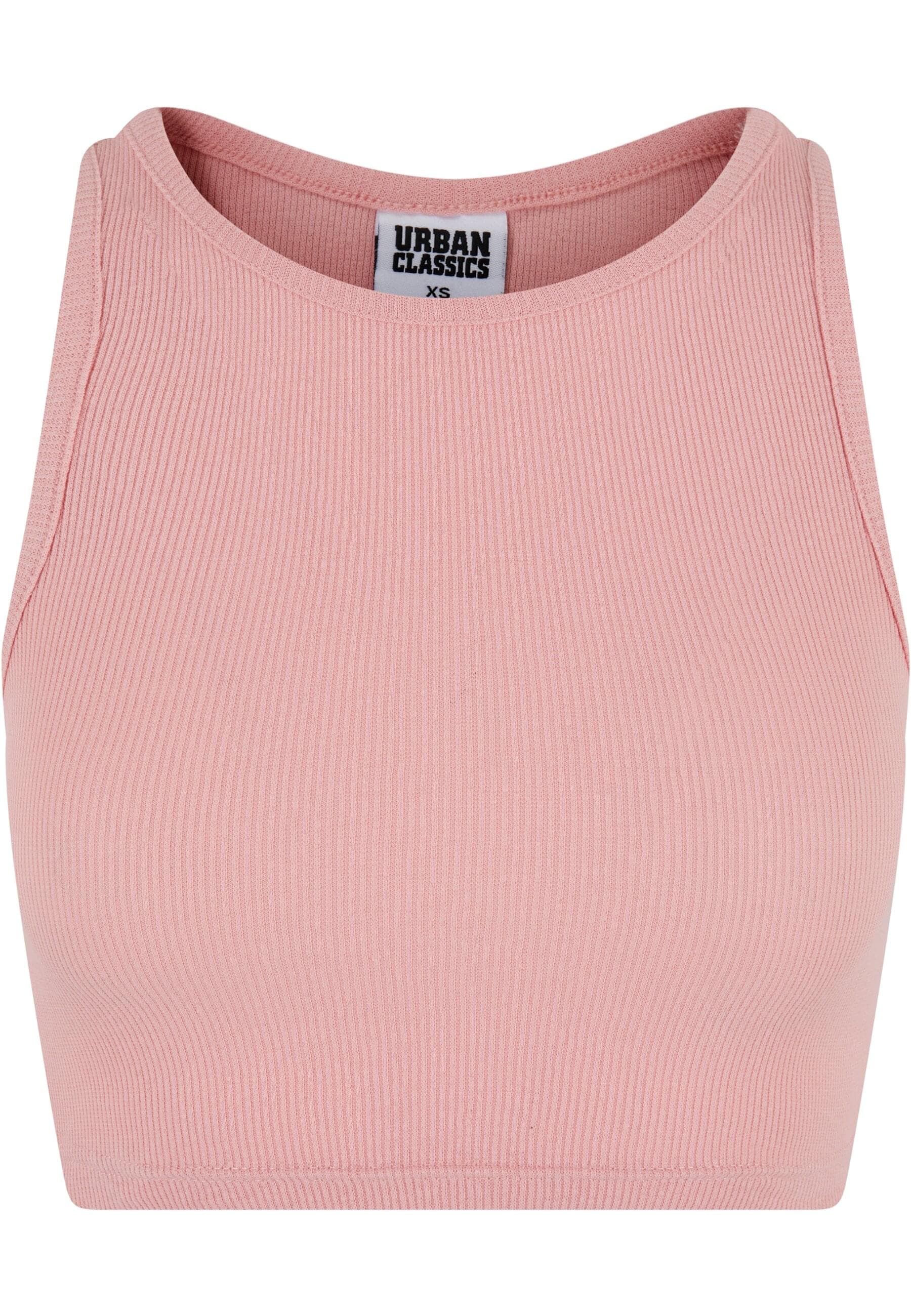 URBAN CLASSICS Muskelshirt "Urban Classics Damen Ladies Cropped Rib Top" 1 günstig online kaufen