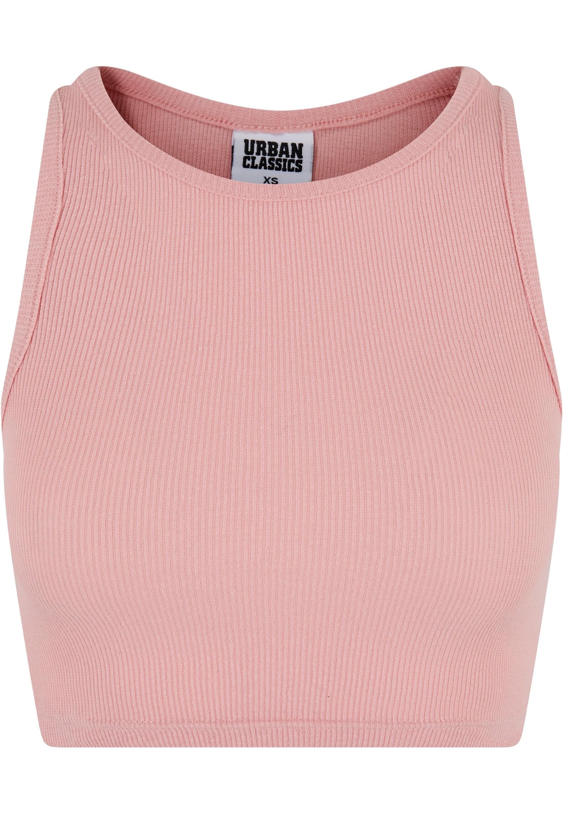 URBAN CLASSICS Muskelshirt "Urban Classics Damen Ladies Cropped Rib Top"