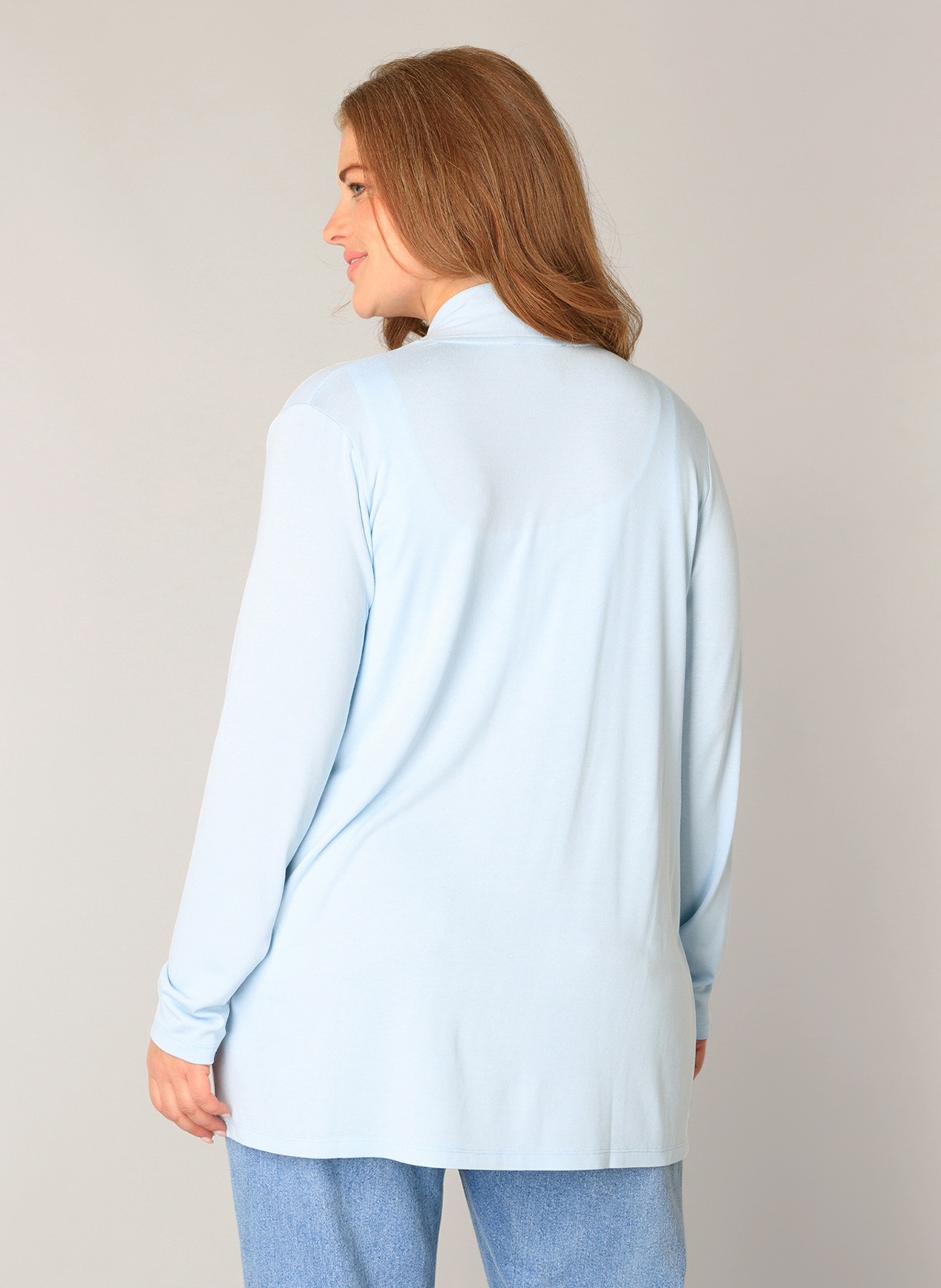 Base Level Curvy Strickjacke "Ayla" im verschlusslosen Design günstig online kaufen