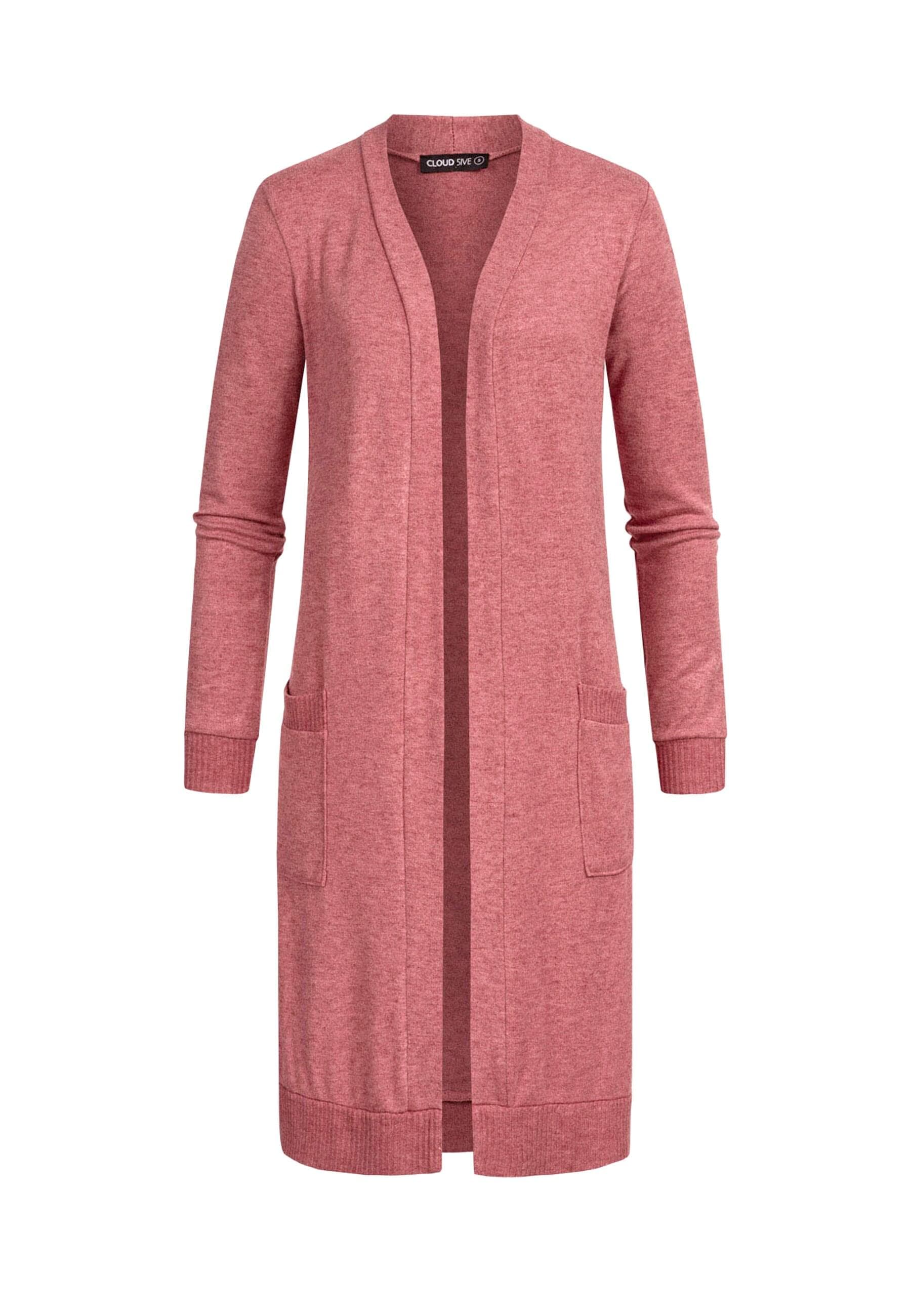 CLOUD 5IVE Strickjacke "CLOUD 5IVE Longform Viskose Cardigan mit 2 seitl. T günstig online kaufen