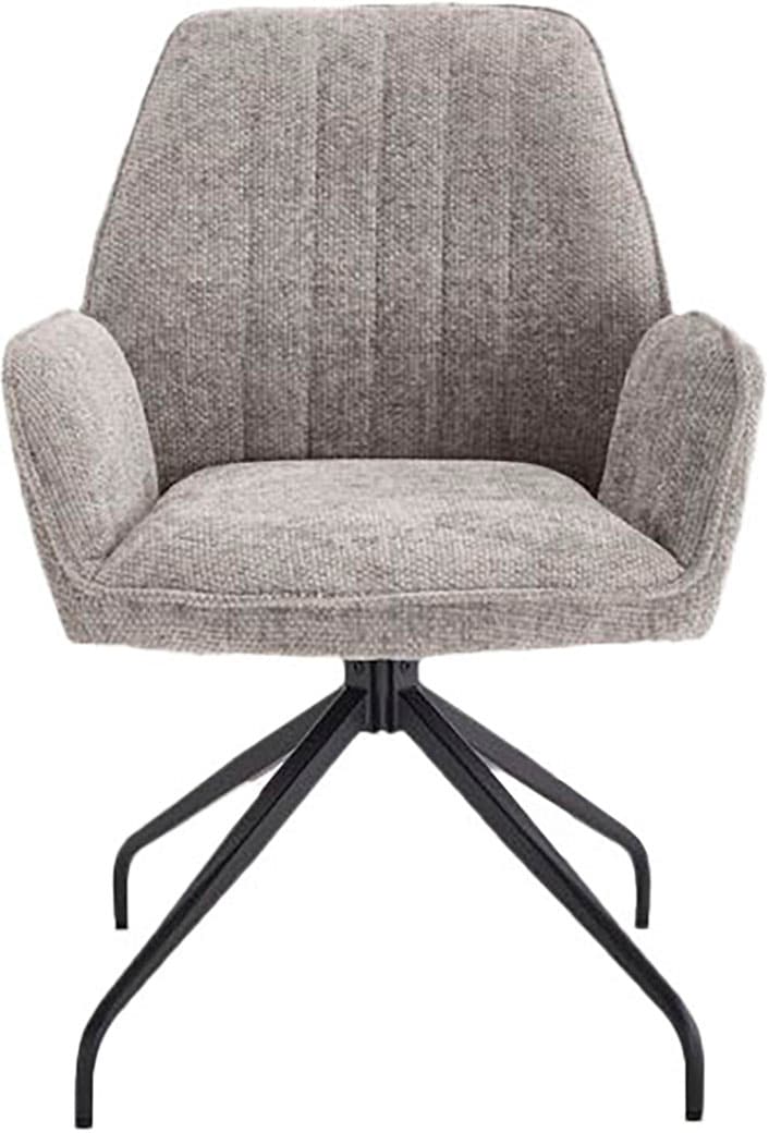 Home affaire Drehstuhl "Campanet" () 2 Stk. Bouclé moderner Drehstuhl mit g günstig online kaufen