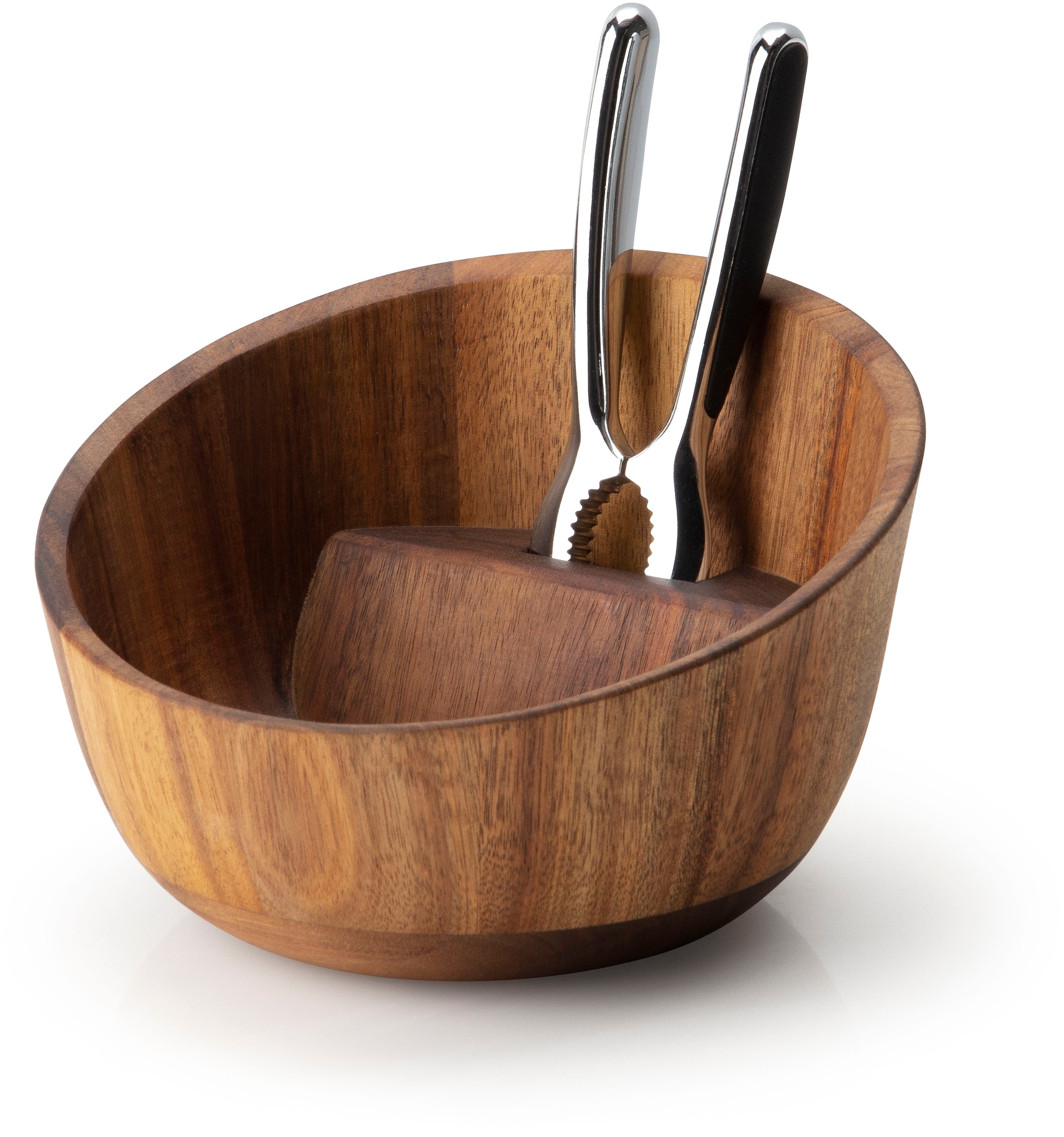 Continenta Schale 1 Stk. aus Holzwerkstoff mit Qualitätsknacker, Akazie 19, günstig online kaufen