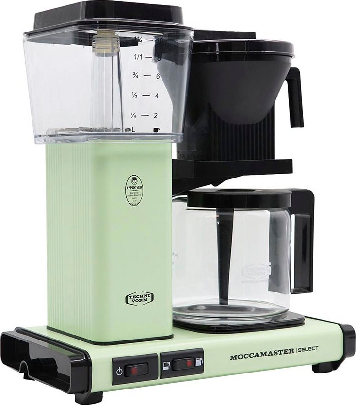 Moccamaster Filterkaffeemaschine »KBG Select pastel Raten Papierfilter, l BAUR 1x4 1,25 | auf green«, Kaffeekanne