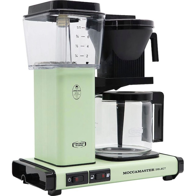 Moccamaster Filterkaffeemaschine »KBG Select pastel green«, 1,25 l  Kaffeekanne, Papierfilter, 1x4 auf Raten | BAUR