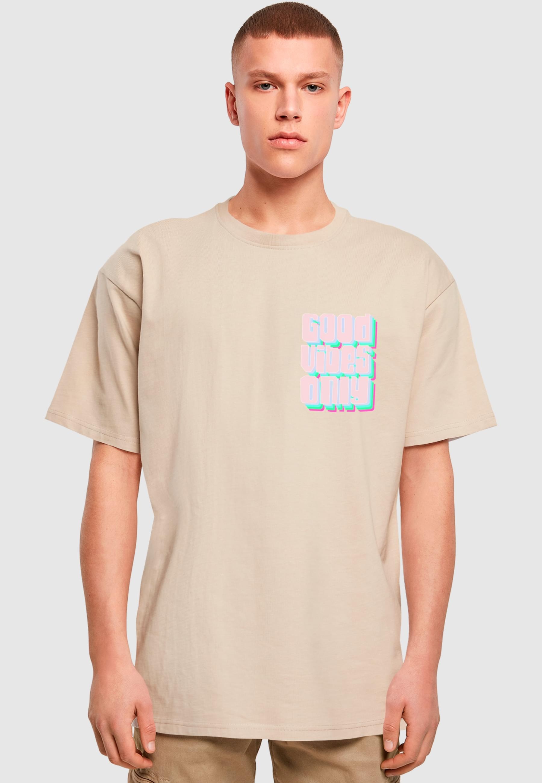 2Y Studios T-Shirt "2Y Studios Herren Good Vibes Only Oversize Tee 2" 1 Stk günstig online kaufen