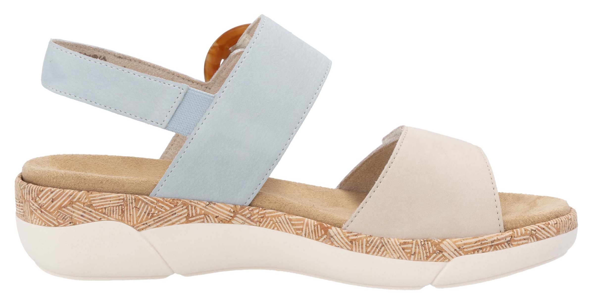 Remonte Keilsandalette, Sommerschuh, Riemchensandale, praktische Klettverschlüsse