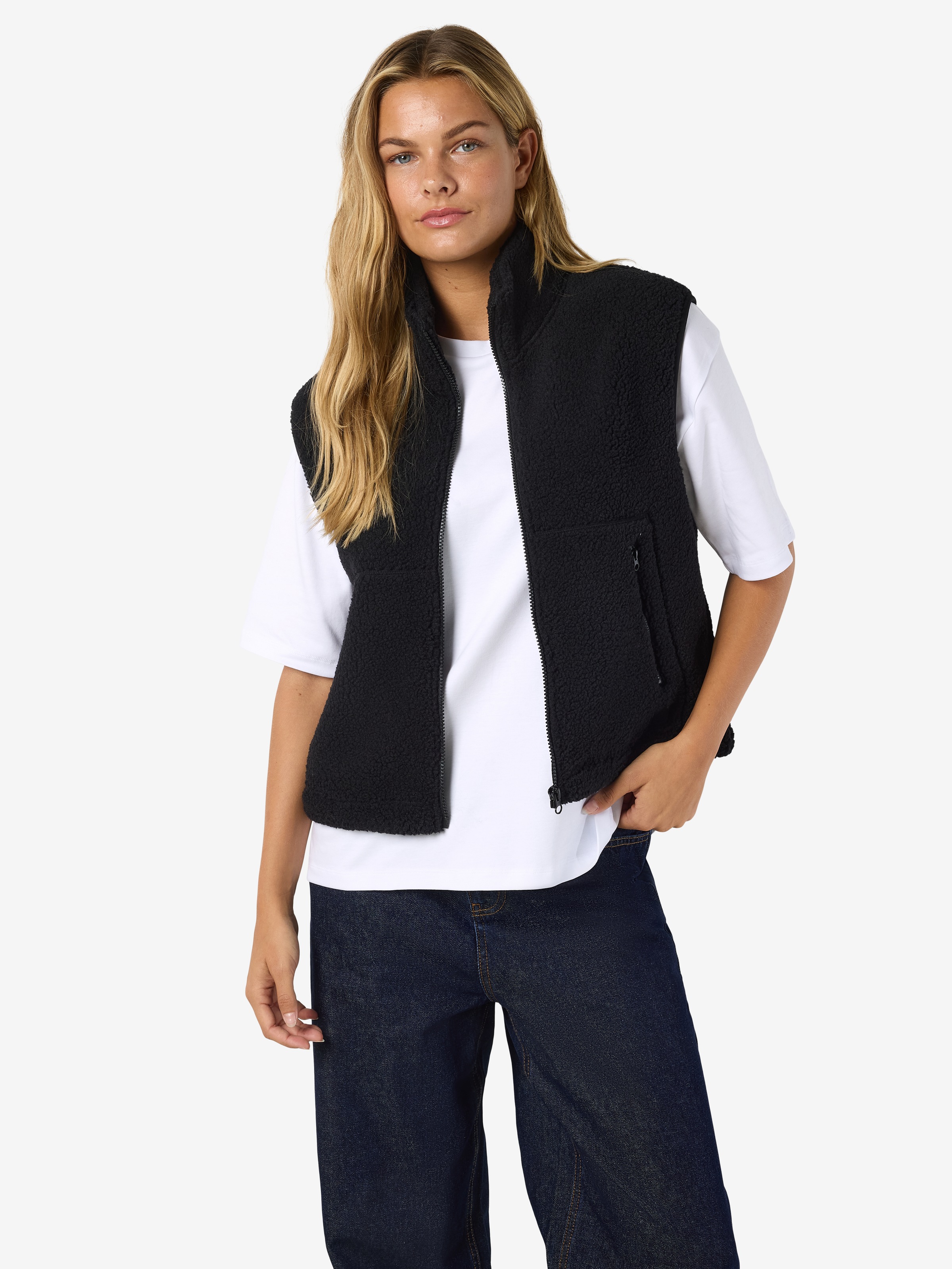 Noisy may Fellweste "NMMASEY SHORT TEDDY VEST FWD NOOS" günstig online kaufen