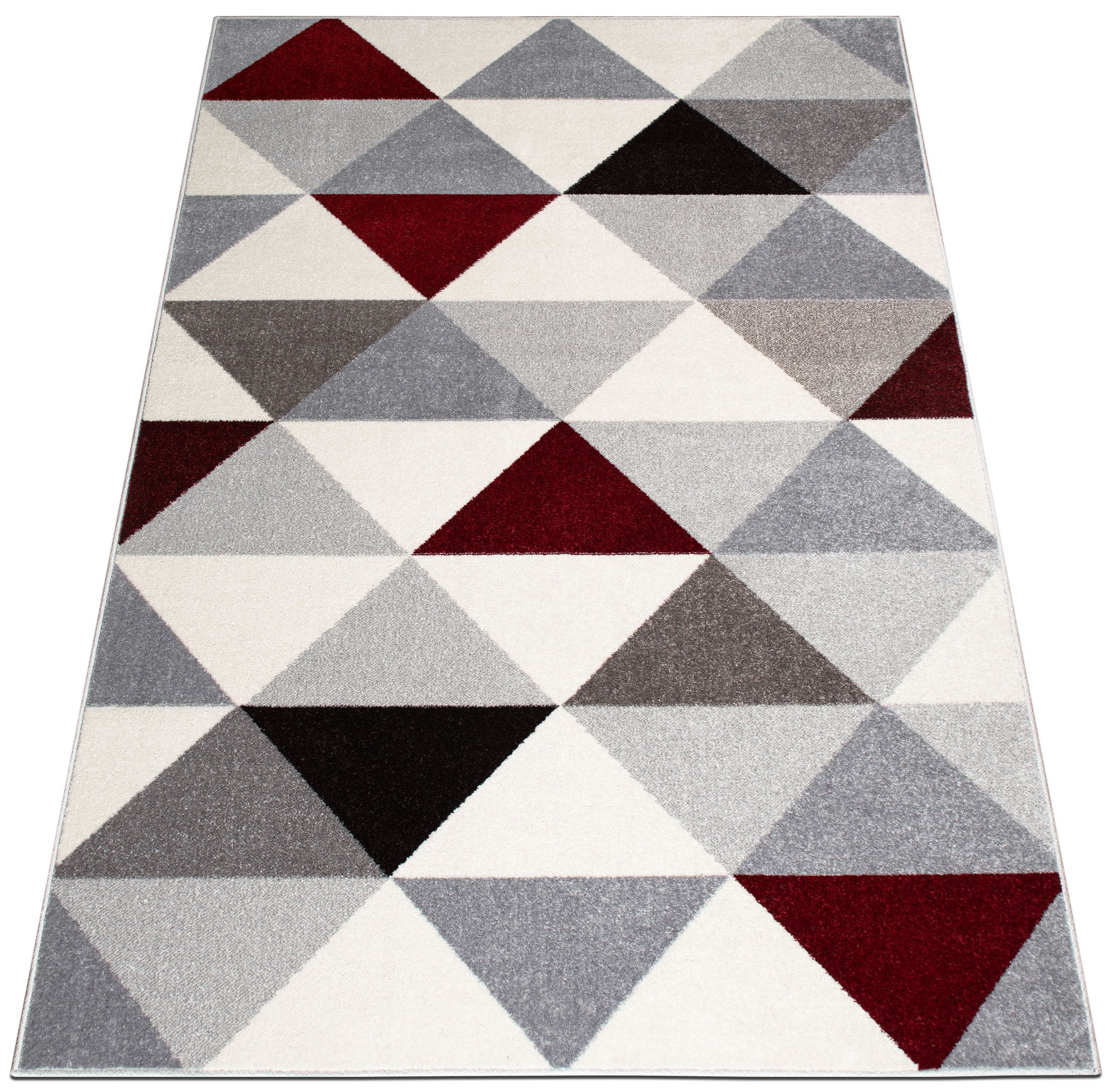 my home Teppich »Berlad Geo«, rechteckig, 9 mm Höhe, mit besonders weichem Flor, Kurzflor, modernes geometrisches Design