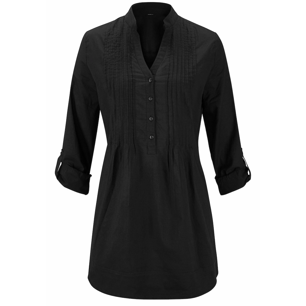 Aniston CASUAL Longbluse, mit dekorativer Biesenverarbeitung