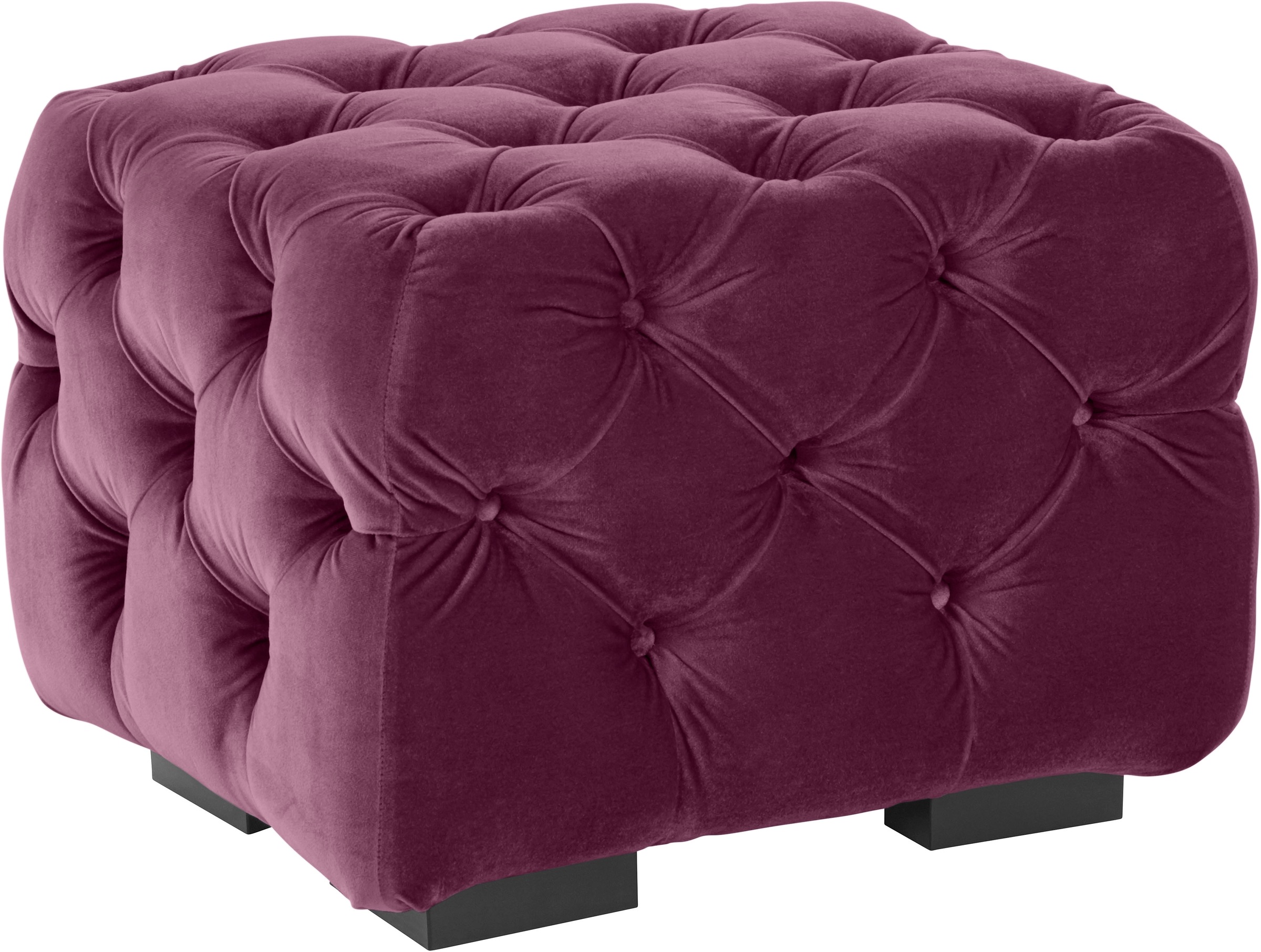 Guido Maria Kretschmer Home&Living Polsterhocker »Kalina«, mit klassischer Chesterfield-Knopfheftung, passend zur Serie "Kalina"