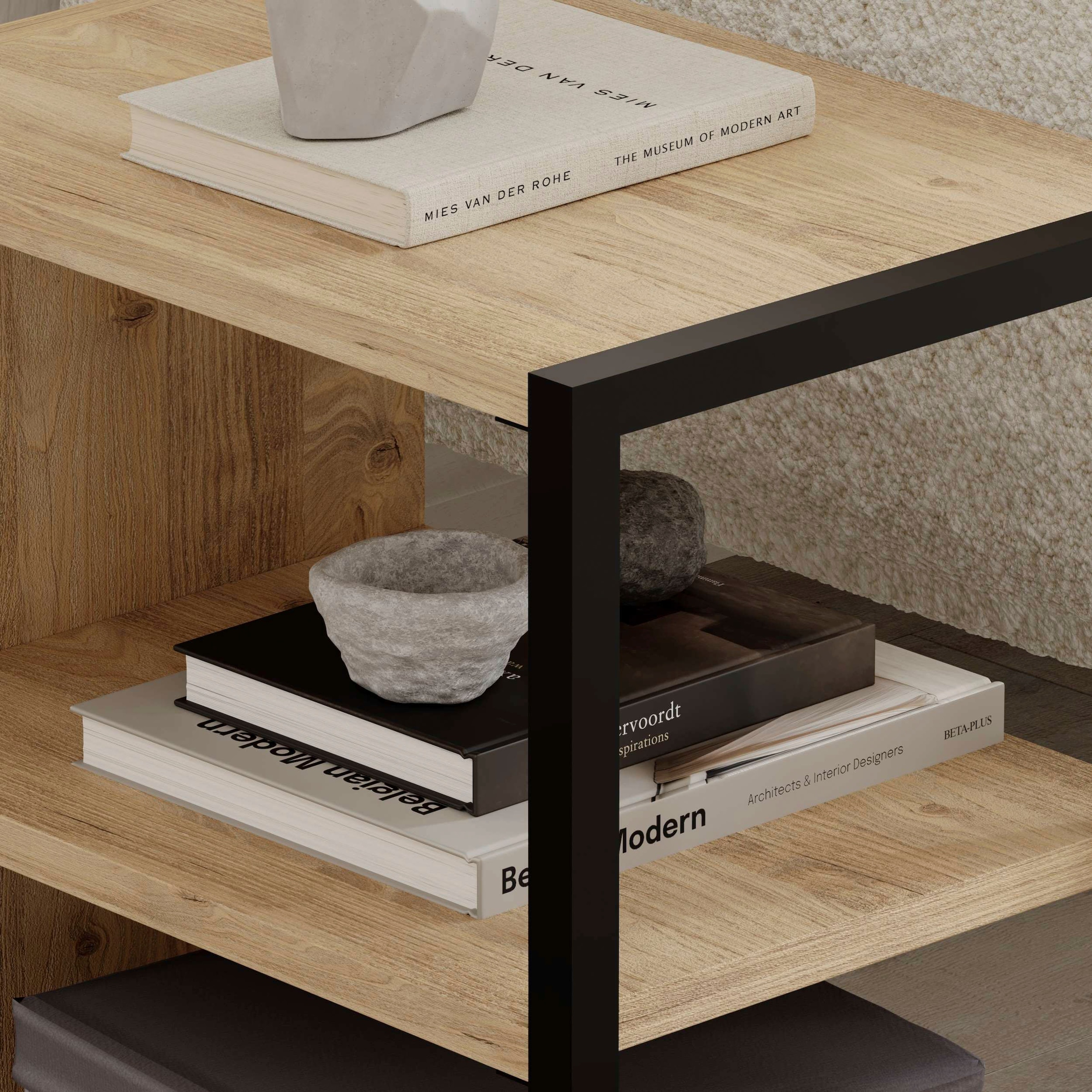 Decortie Beistelltisch »ECHO BEISTELLTISCH«, (Packung, 1 St.), Leichte Montage, Lagerung, Platzsparend