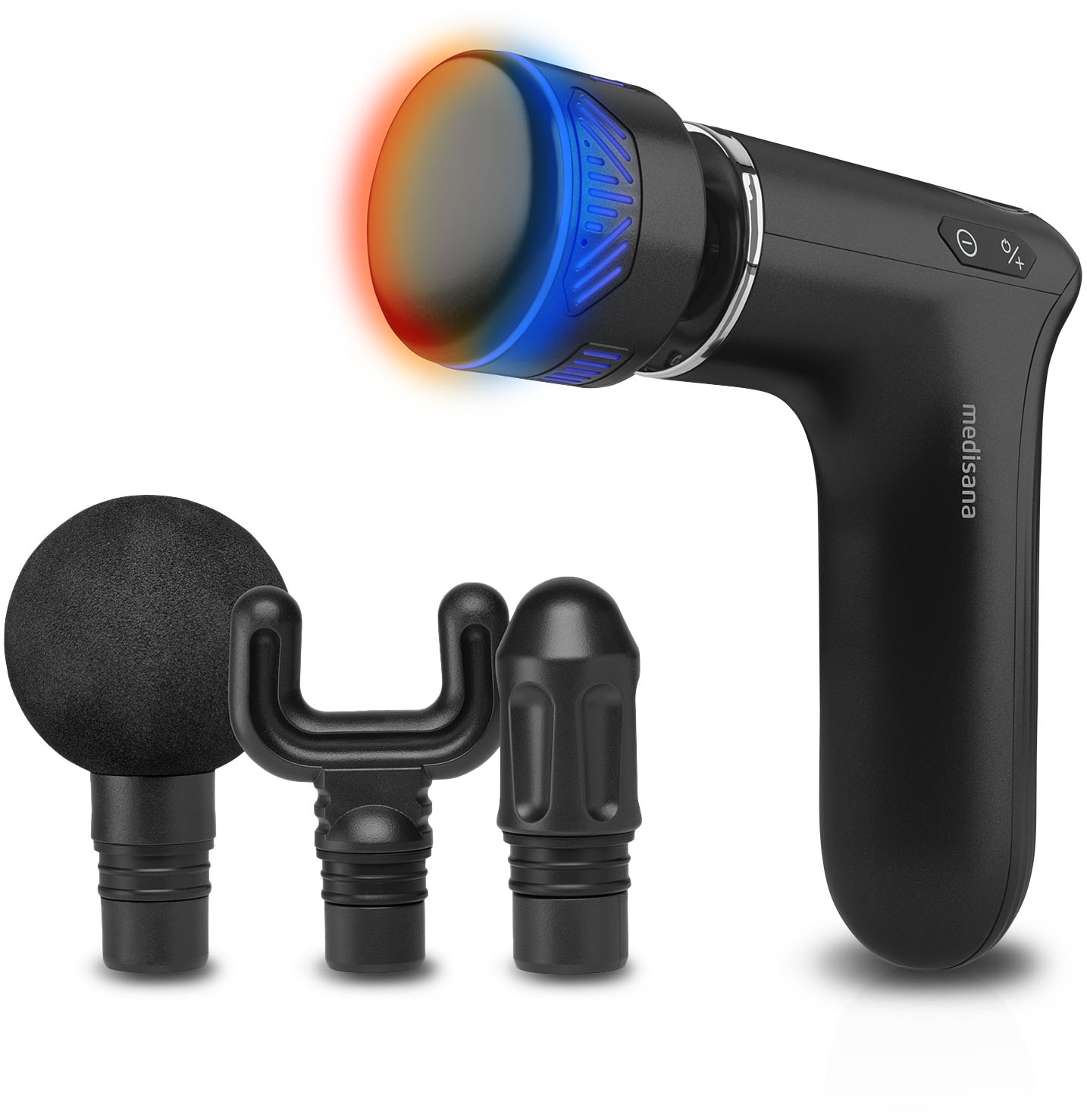 MEDISANA Massagepistole "MG 560"schwarz, B:16cm H:12cm T:4,5cm, Massagegeräte, Hot & Cold Technologie - je 3 Intensitäten, 10 Vibrationsstufen