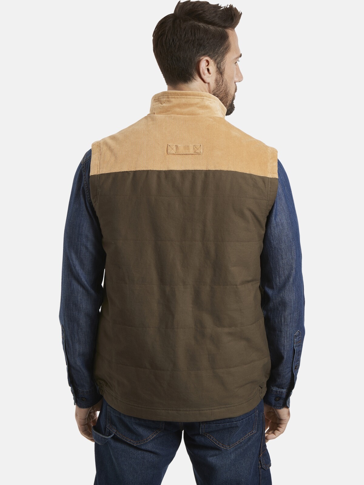 Jan Vanderstorm Steppweste »Steppweste HRING«, (1 tlg.), wärmend, stylische Corddetails