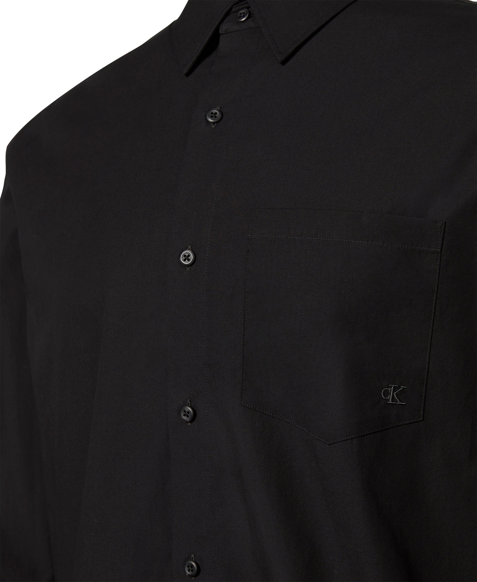 Calvin Klein Jeans Langarmhemd »LS POPLIN CLASSIC SHIRT«, mit Monogramm-Stickerei