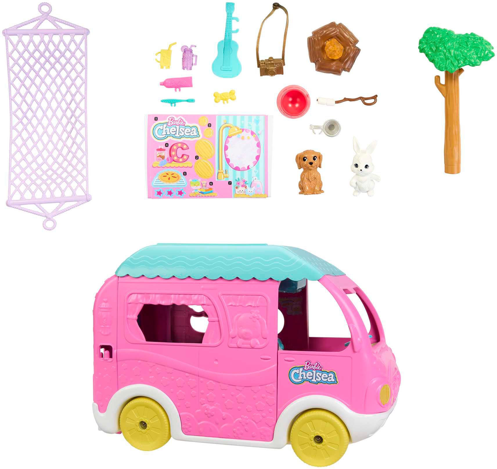 Barbie Puppen Fahrzeug »Chelsea 2-in-1 Camper Spielset mit Puppe«