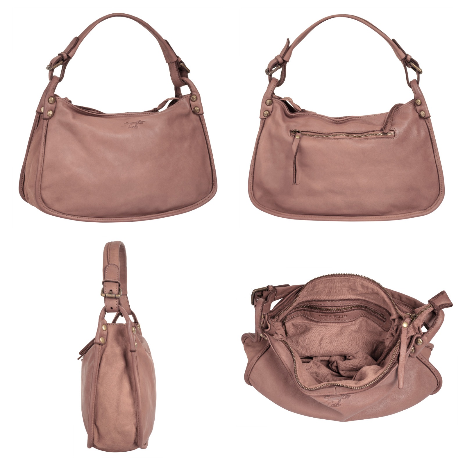 Samantha Look Henkeltasche echt Leder, Made in Italy günstig online kaufen