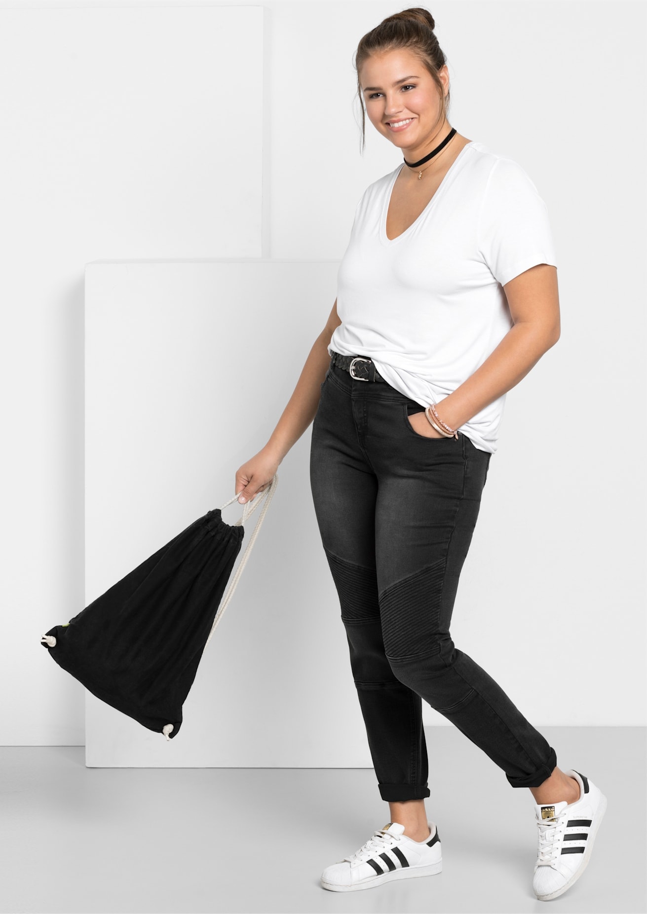 Sheego Bequeme Jeans 1 Stk. tlg. günstig online kaufen