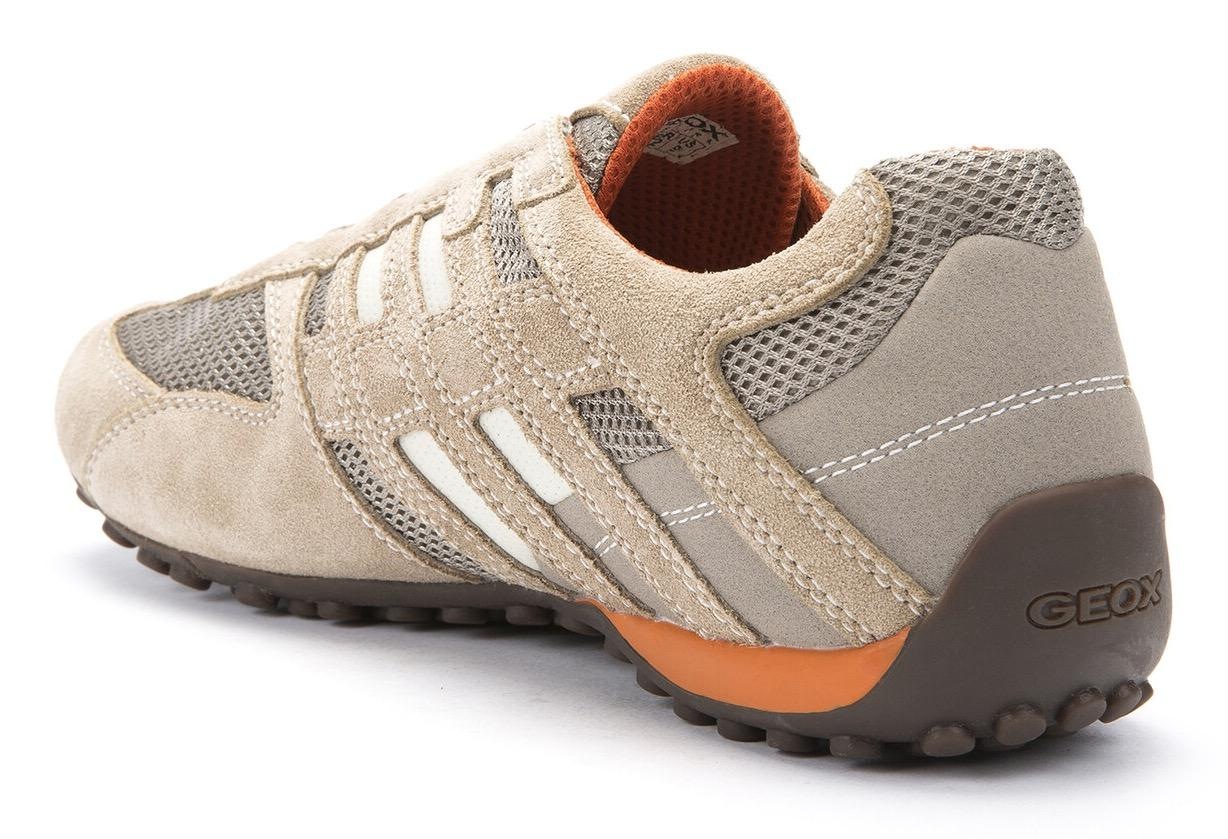 Geox Baskets Sans Lacets U Snake Beige / Orange EU 45 Homme 6