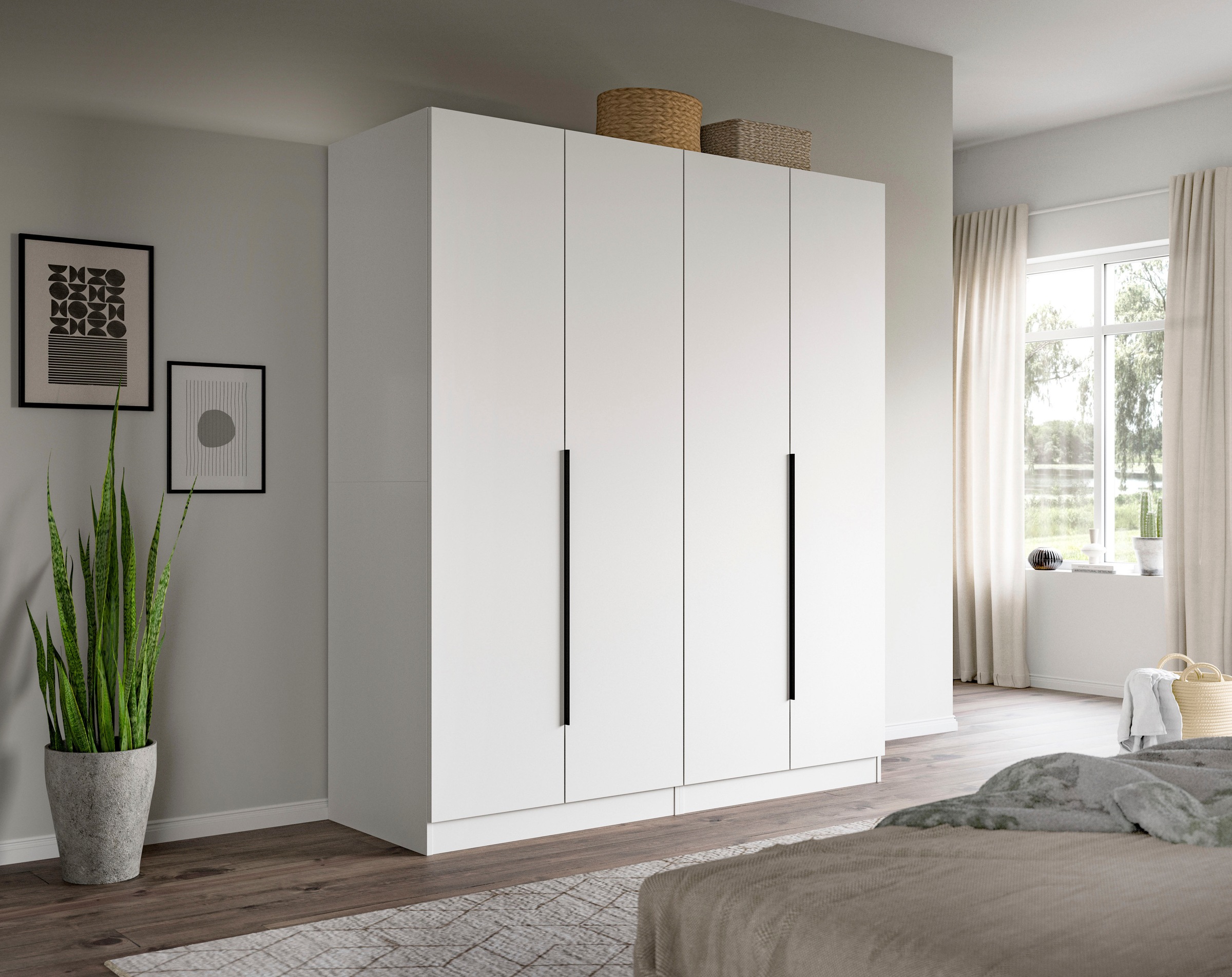 Home affaire Schrank-Set "Skarde moderner Kleiderschrank Schlafzimmerschran günstig online kaufen