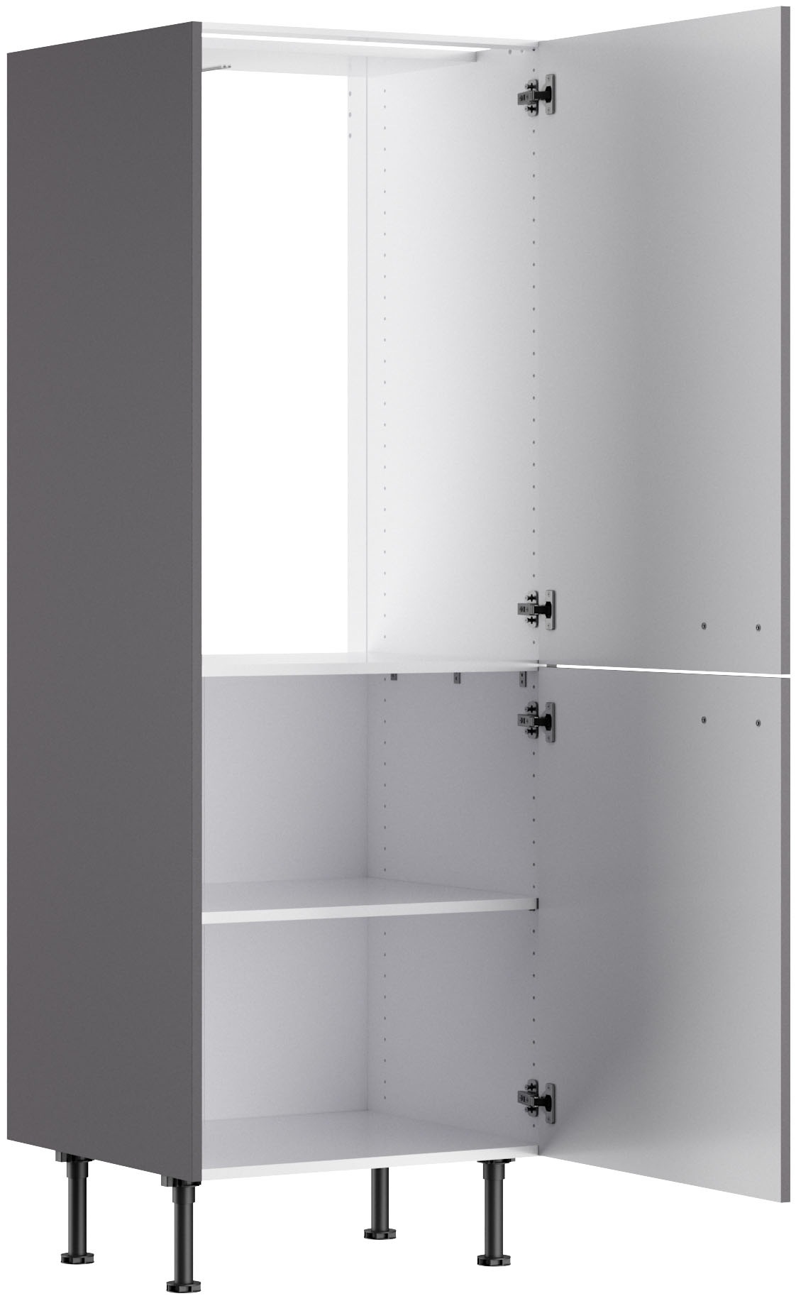 Thumbnail - KOCHSTATION Kühlumbauschrank "KS-Paula" 60 cm breit, 176 cm hoch, mit 2 Türen, 1 Einlegeboden