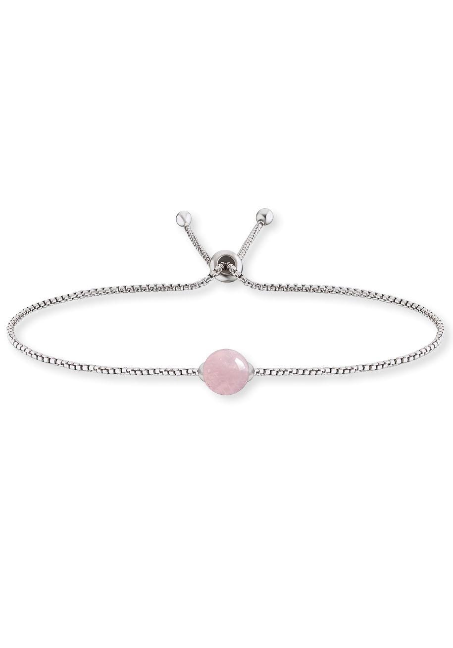 Silberarmband »ERB-LILGEM-RQ«, mit Rosenquarz