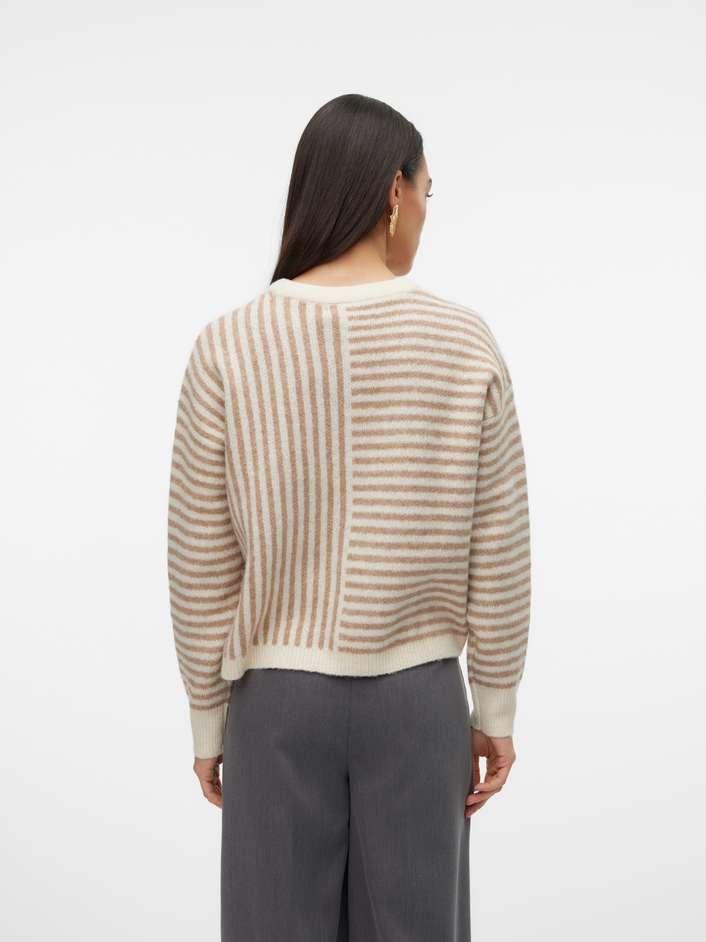 Vero Moda Strickpullover "VMURANUS LS ONECK CROPPED PULLOVER GA BF" günstig online kaufen