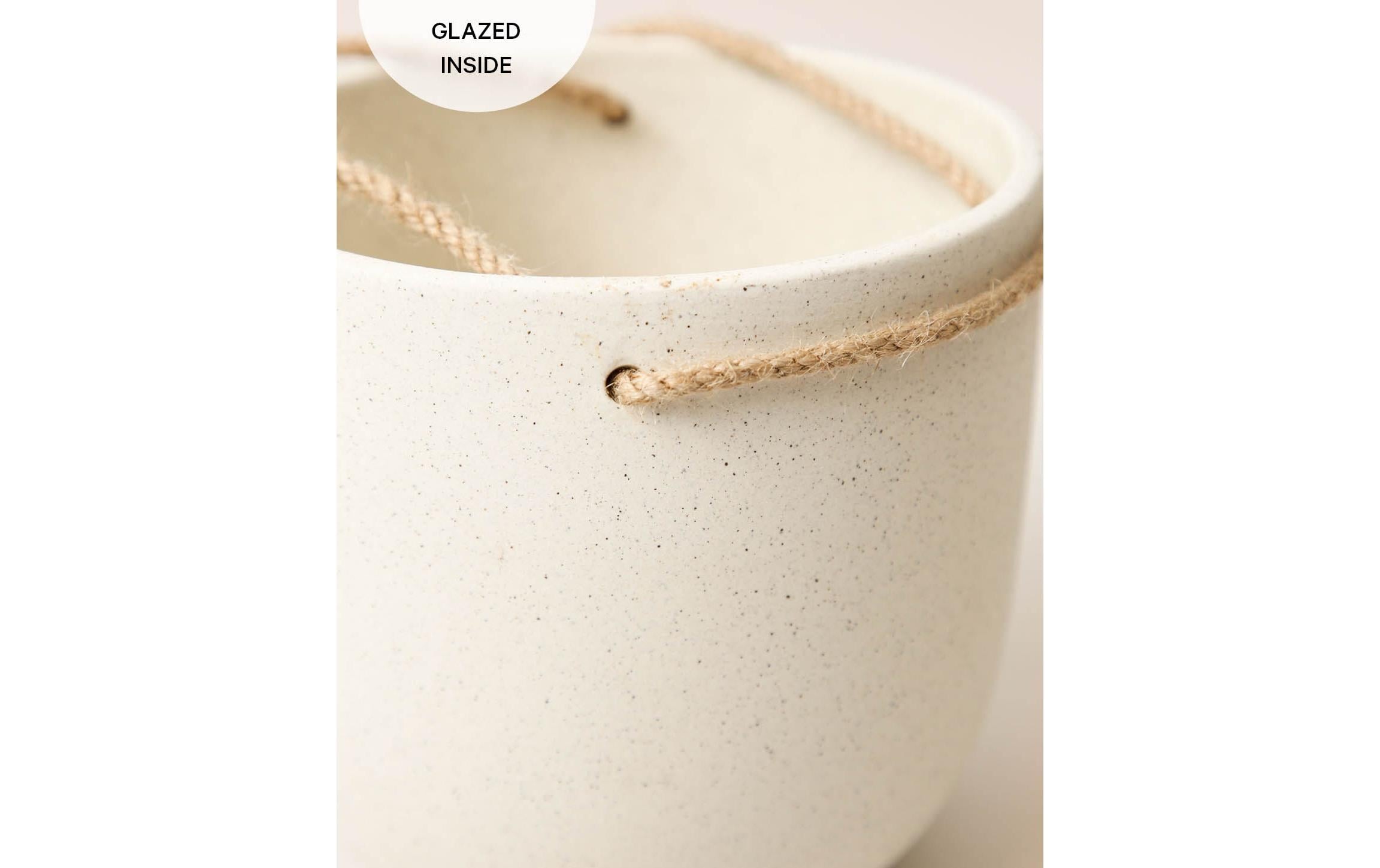 Esmée Blumentopf »zum Hängen 18 cm, Beige«