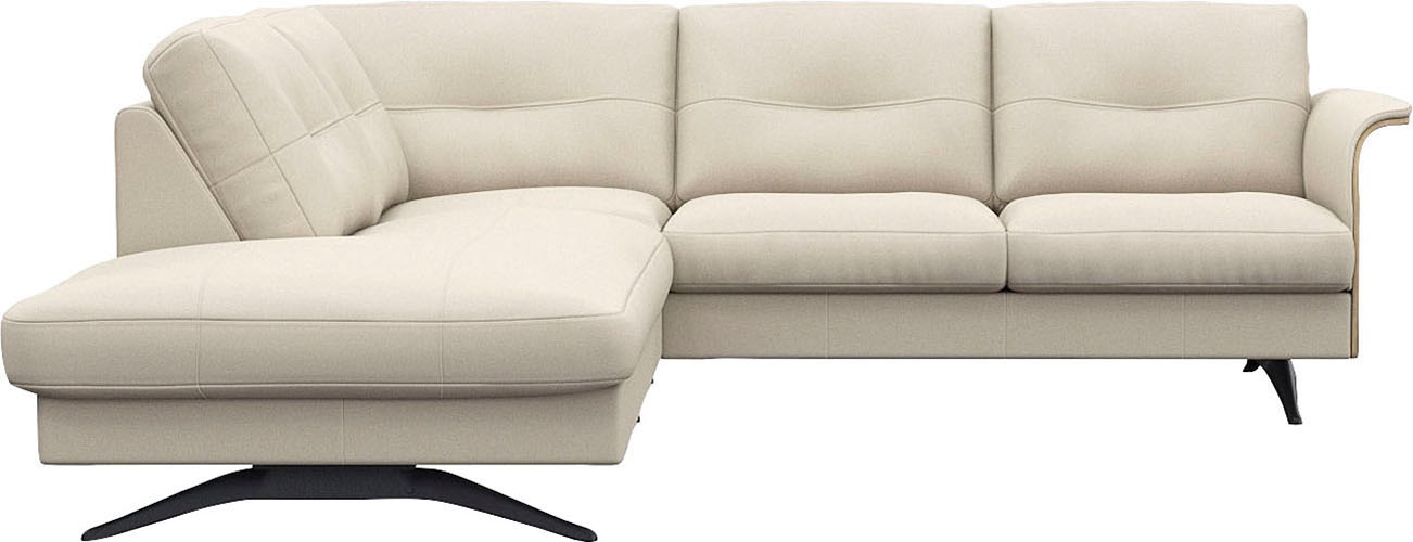 FLEXLUX Ecksofa "Glow, super bequem durch hochwertigem Sitzaufbau mit Feder günstig online kaufen