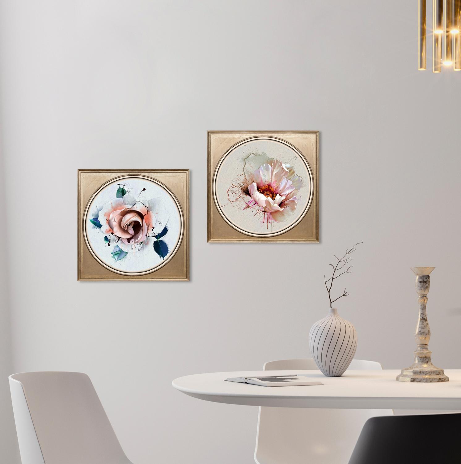queence Acrylglasbild »Weiße Blüte«, Blumen-Blumenbilder-Kunst-Pflanzen-Pflanzenbilder-Gemälde, Fine Art-Print in Galeriequalität