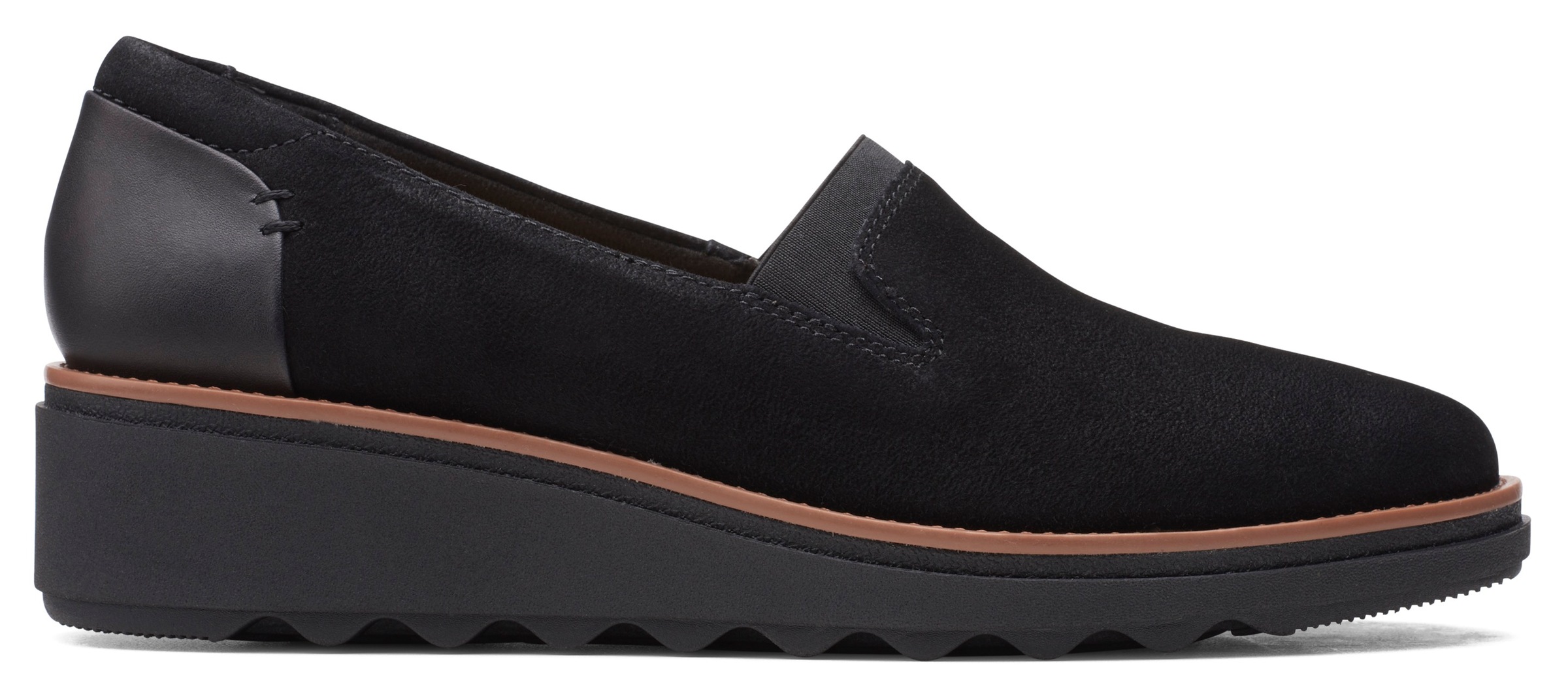 Clarks Slipper »Sharon Dolly«, Loafer, Slipper mit Keilabsatz