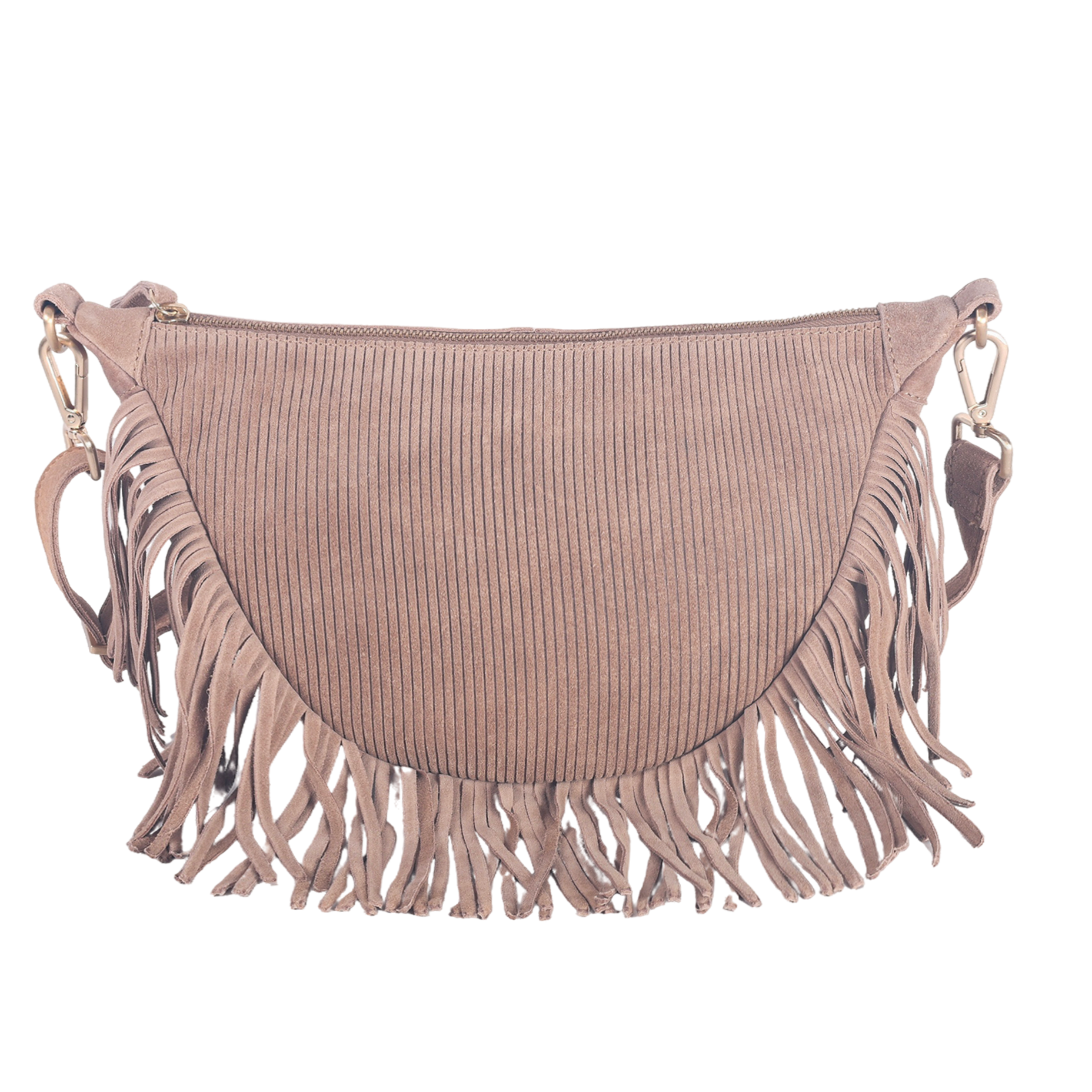 HARBOUR 2nd Handtasche "Winona" Damen Henkeltasche, Hobo mit modischen Fransen