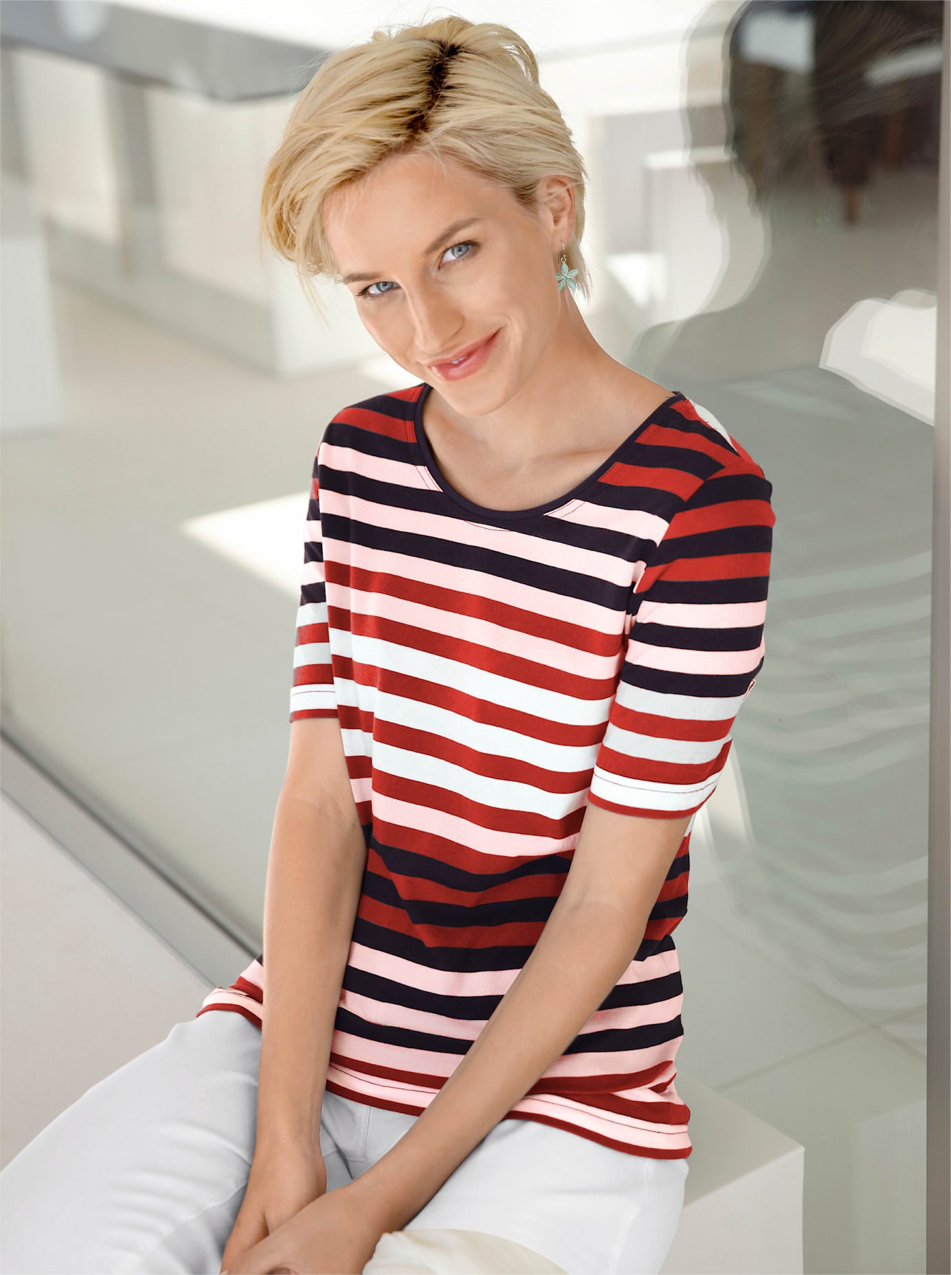 Casual Looks Kurzarmshirt "Shirt" 1 Stk. tlg. günstig online kaufen