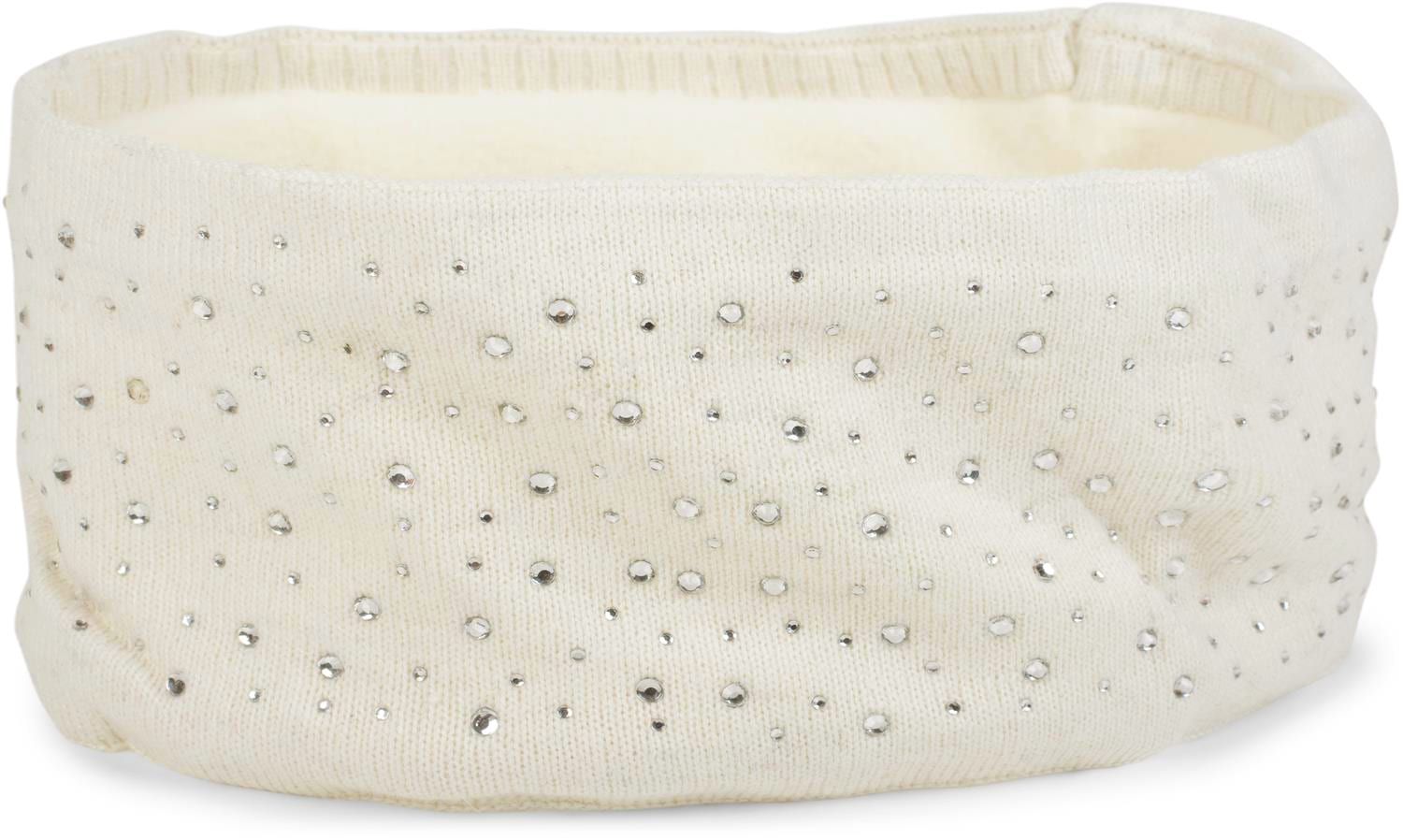 styleBREAKER Stirnband "Feinstrick Stirnband mit Strass" 1 Stk.