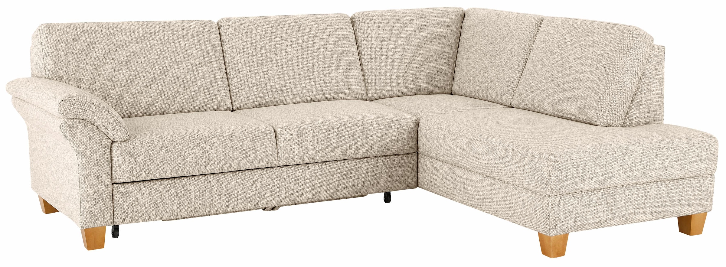 Home affaire Ecksofa »Borkum L-Form«, mit Federkern, wahlweise mit Bettfunktion