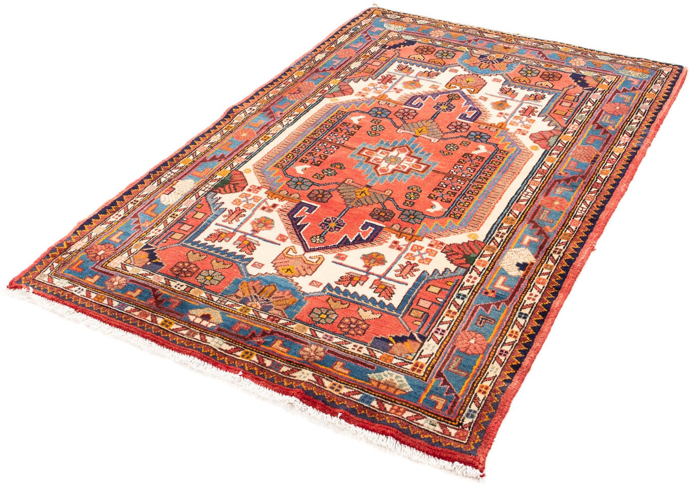 morgenland Orientteppich "Perser - Nomadic - 170 x 117 cm - rot", rechteckig, 10 mm Höhe, Wohnzimmer, Handgeknüpft, Einz