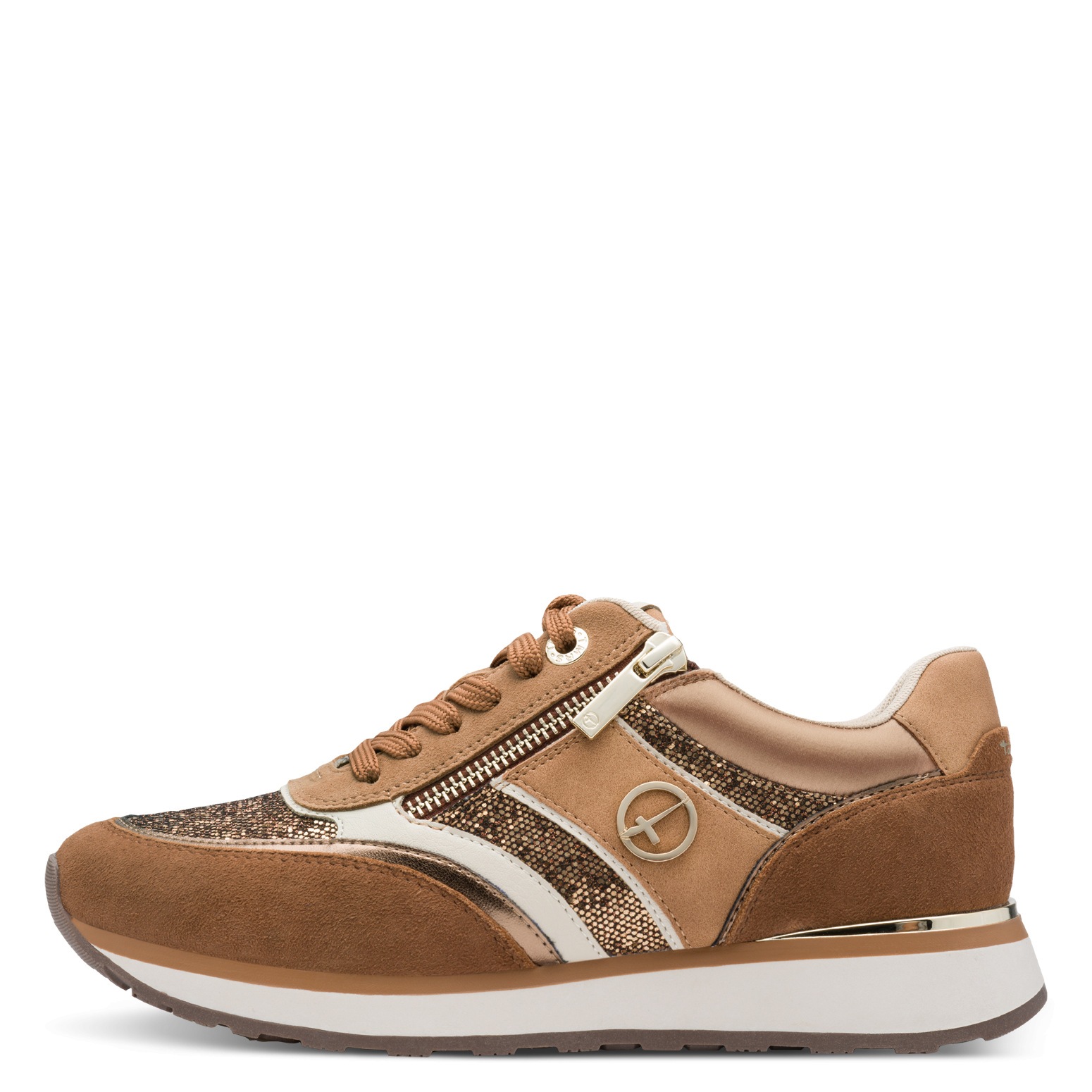 Tamaris Keilsneaker, Freizeitschuh, Halbschuh, Schnürschuh mit Kontrastbesätzen