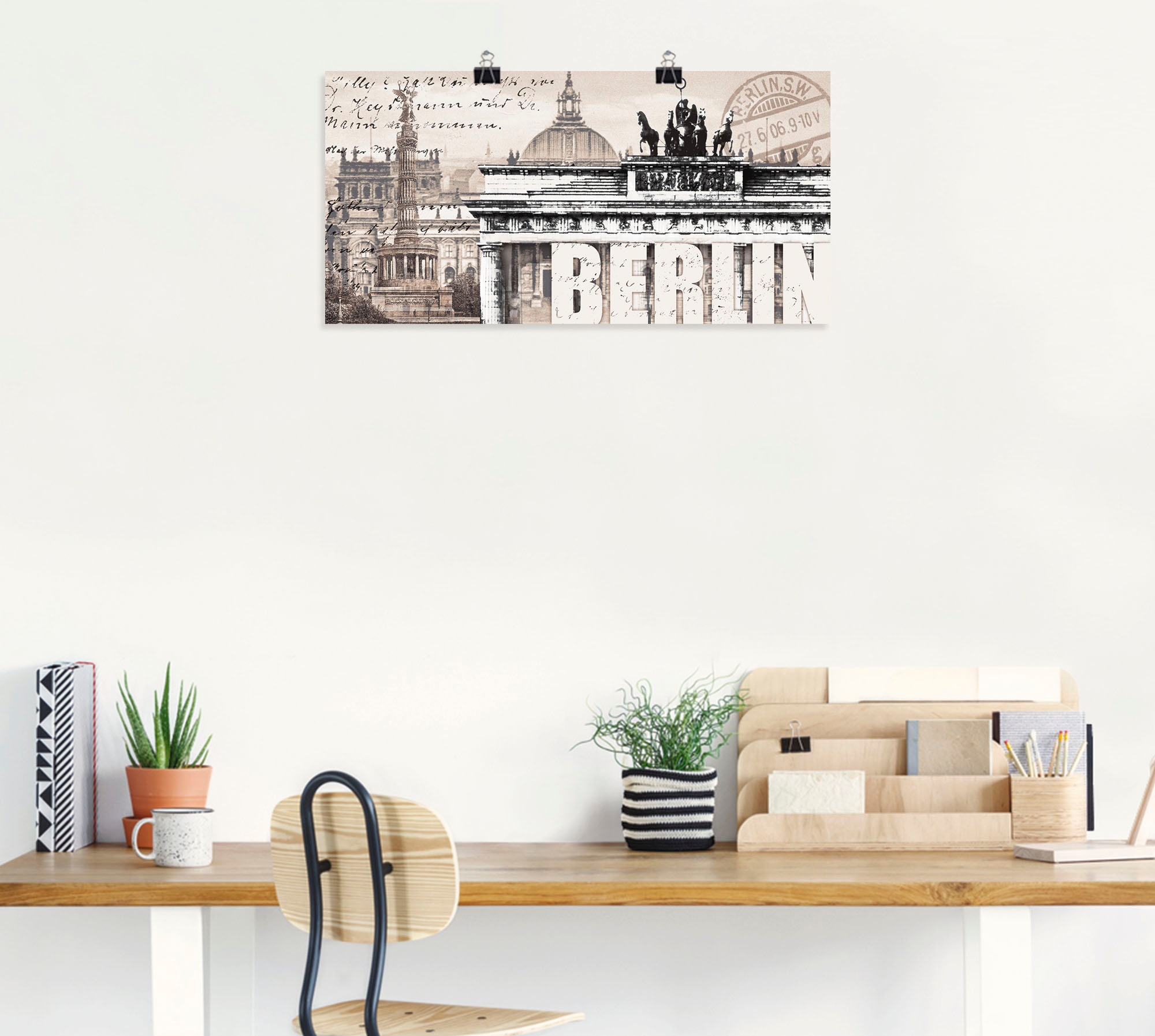 Artland Wandbild "Berlin II", Deutschland, (1 St.), als Leinwandbild, Poste günstig online kaufen