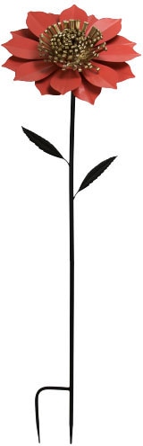AM Design Gartenstecker Blume, (1 St.), aus Metall, Höhe ca. 132 cm orange Dekostecker Gartendekoration Gartenmöbel Gartendeko