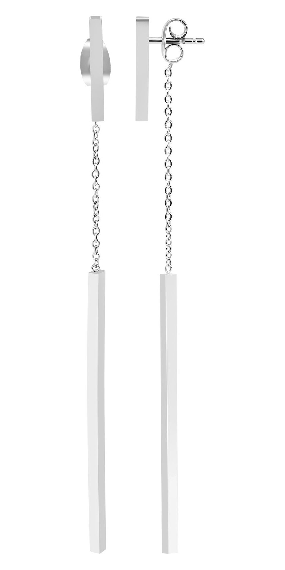 Paar Ohrhänger ADELIA´S "Damen Ohrringe – Ohrstecker aus Edelstahl", Damen, Gr. Damen, Edelstahl, silber, Ohrringe, Geschenkidee: zeitlos und vielseitig 7