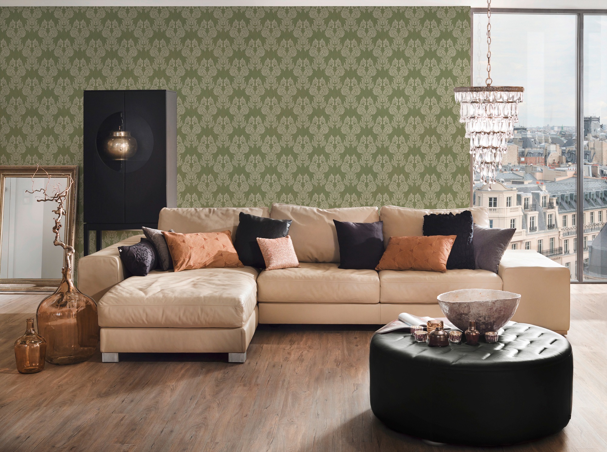 Architects Paper Textiltapete »Tessuto«, Barock-floral-gemustert, Tapete Barock Tapeten Wohnzimmer Schlafzimmer Küche modern Design Büro