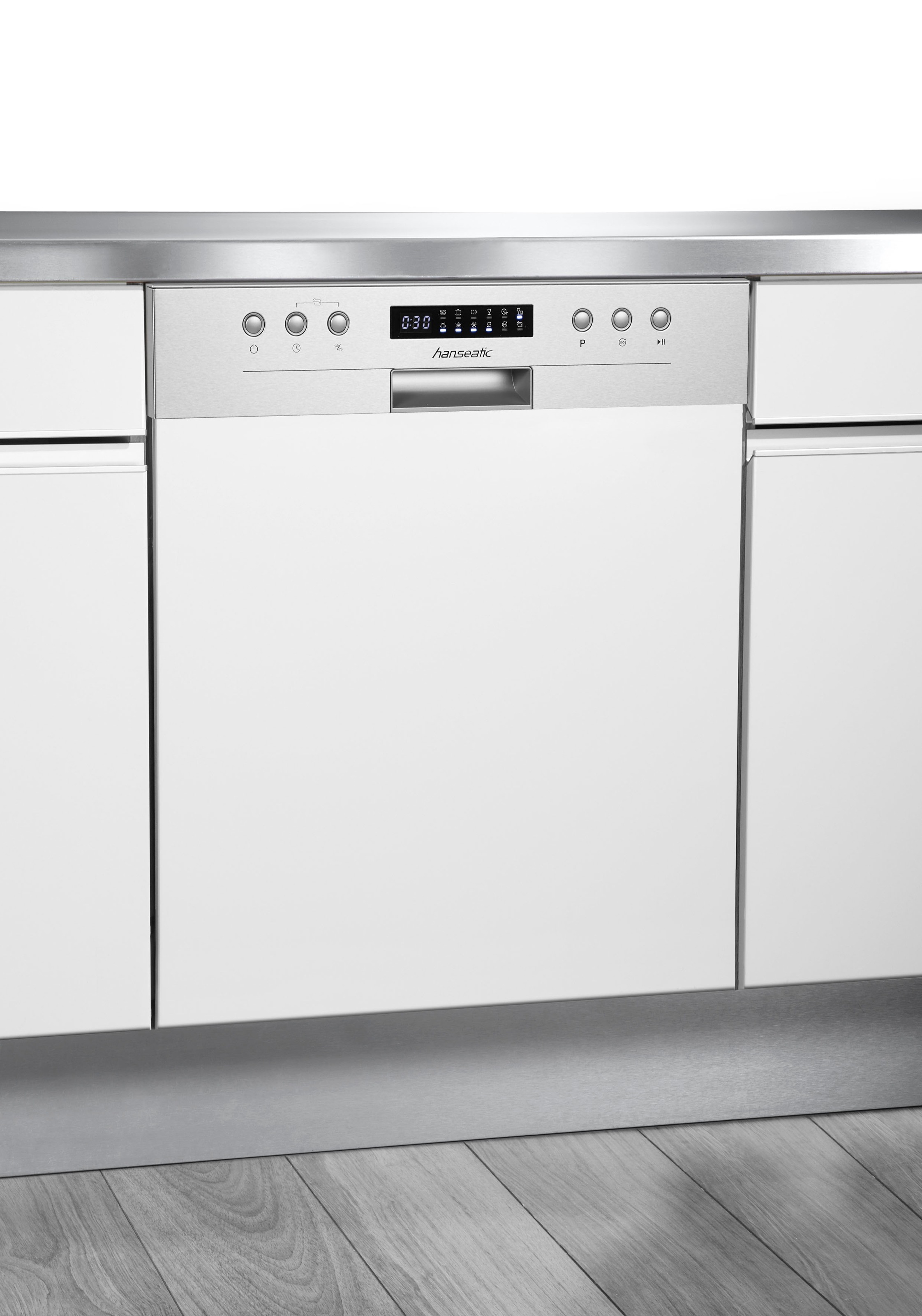 Thumbnail - Hanseatic teilintegrierbarer Geschirrspüler "HGTI6082C13K7709DS" 13 Maßgedecke teilintegrierbar, mit Automatikprogramm u...