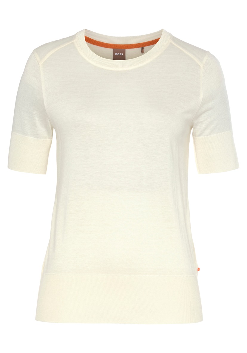 BOSS ORANGE Langarmshirt, mit Label-Kontraststreifen innen am Ausschnitt  für kaufen | BAUR