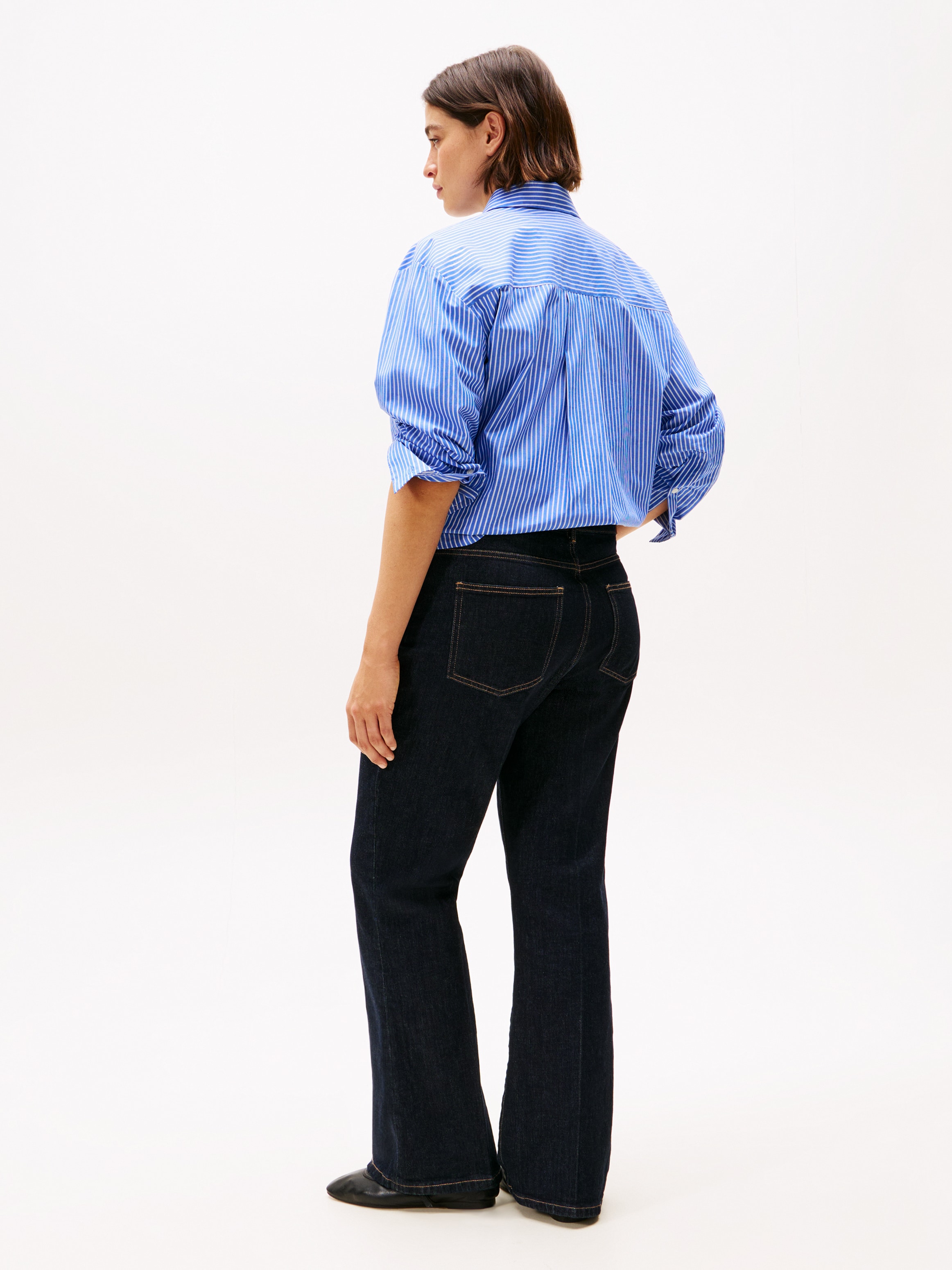 Tommy Hilfiger Curve Bootcut-Jeans »CRV BOOTCUT RW RINSE« in Großen Größen, Five-Pocket-Form