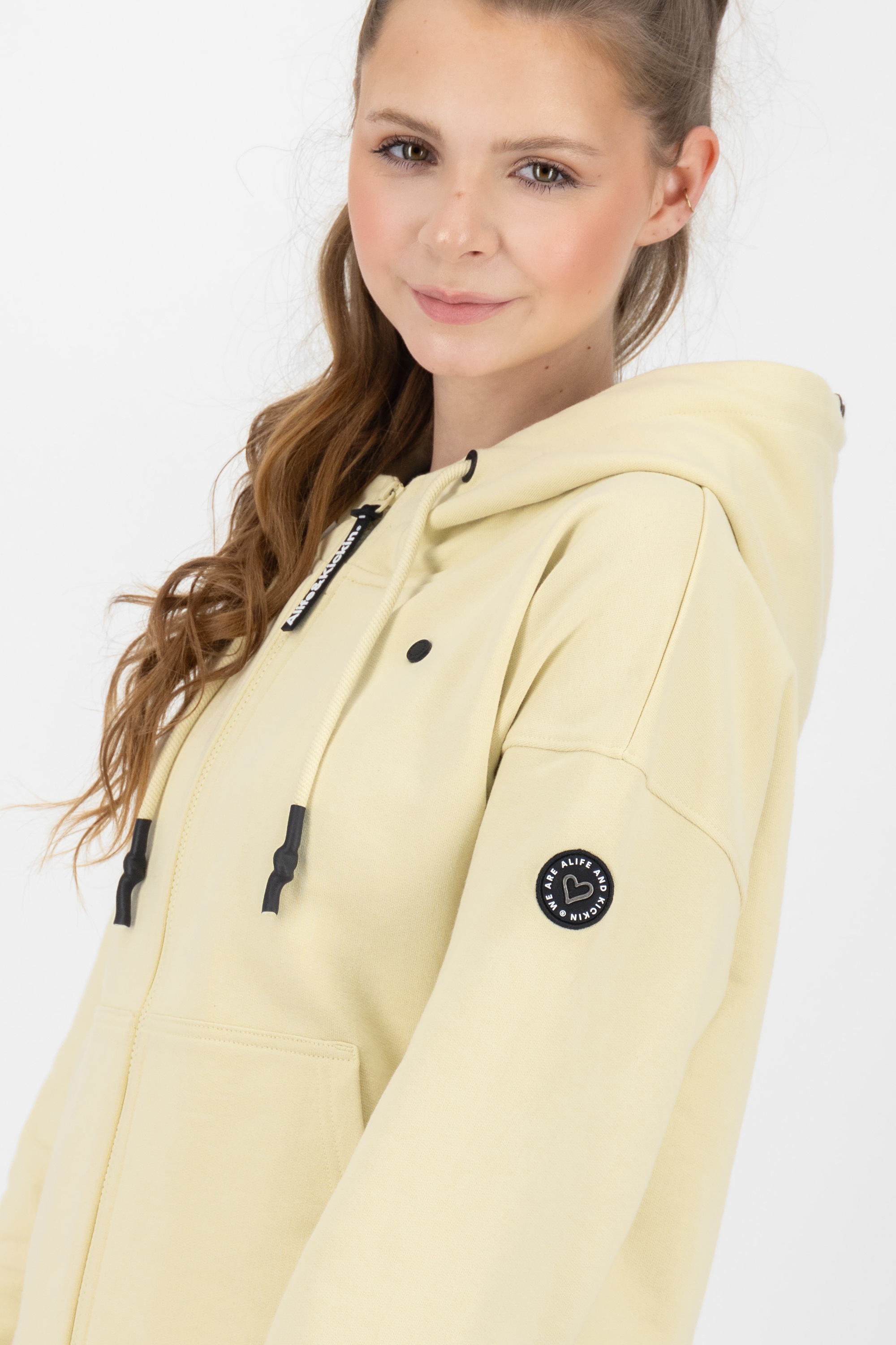 Alife & Kickin Kapuzensweatjacke »Damen TwiggyAK A«, Basic Hoodie Kapuzenpullover, Sweatshirt mit Kapuze