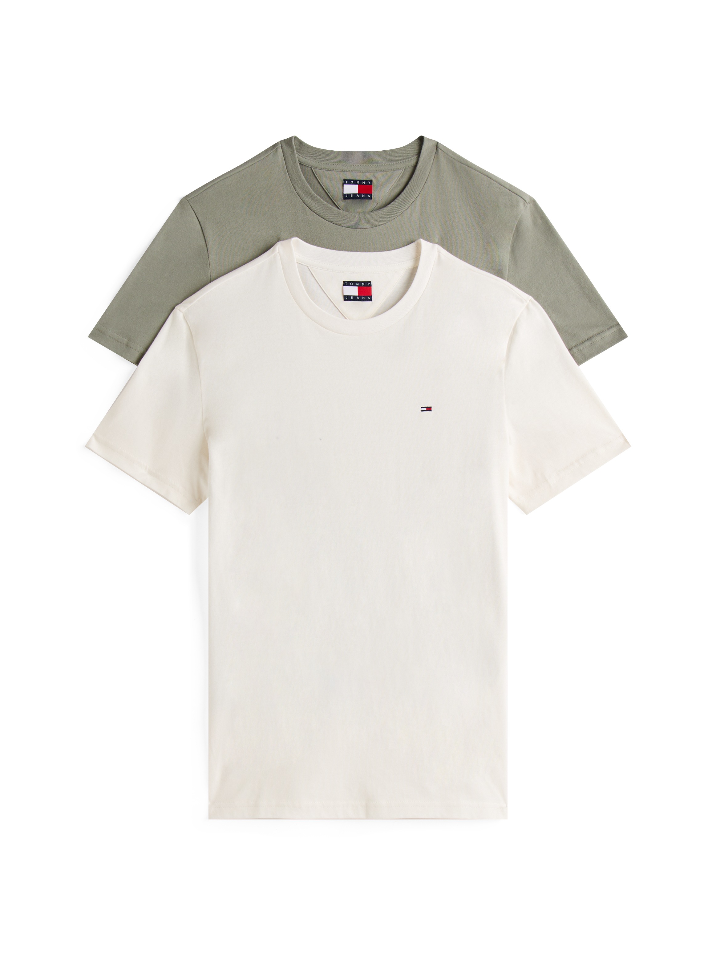 Tommy Jeans Rundhalsshirt "TJM XSLIM 2PACK JERSEY TEE EXT", 2er-Packer Pack günstig online kaufen