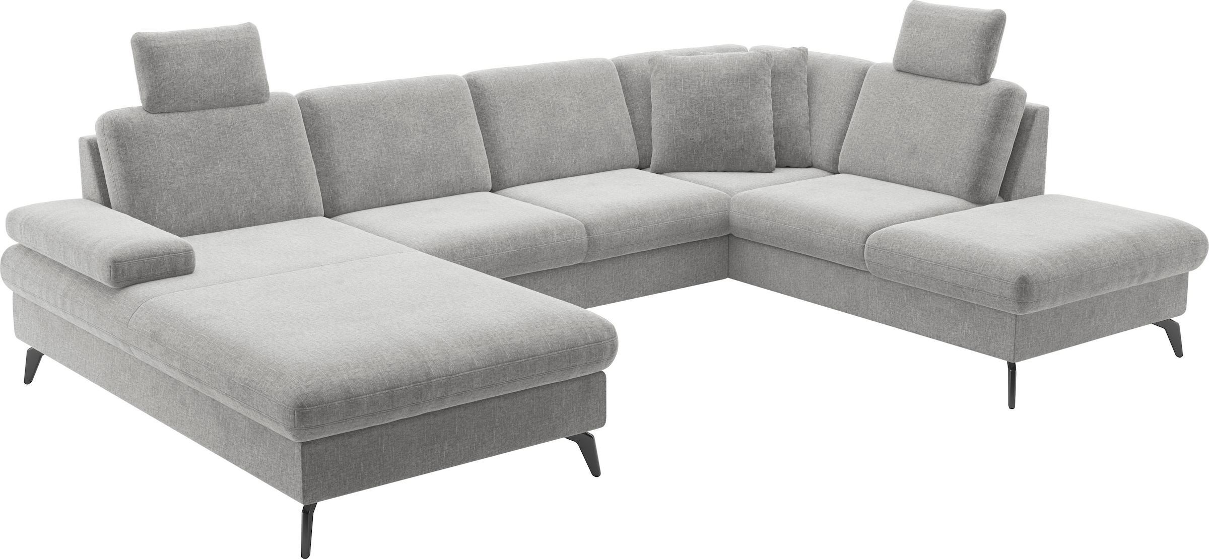 sit&more Wohnlandschaft »Morris Jubi U-Form«, inkl. Armteilfunktion und 1 Zierkissen, wahlweise mit Bettfunktion