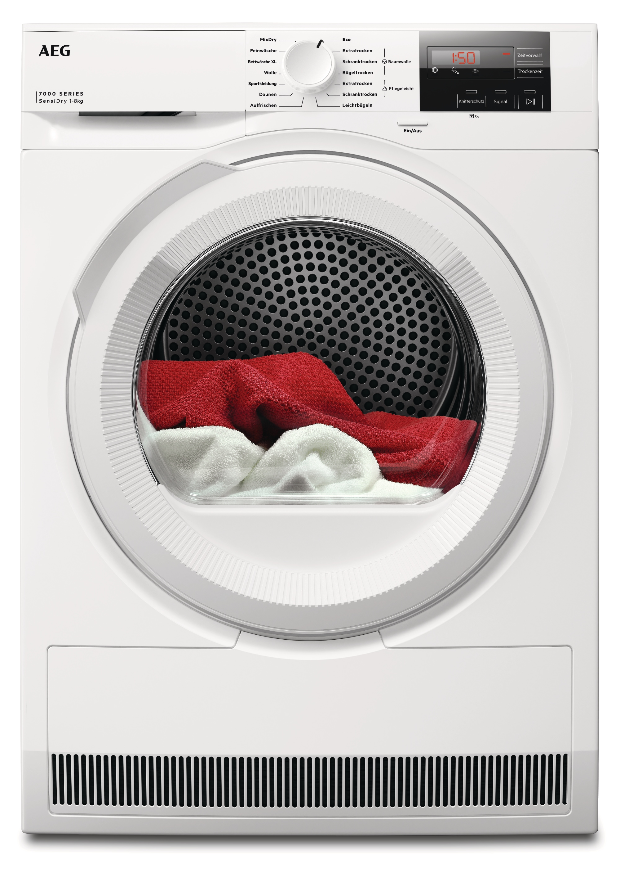AEG Wärmepumpentrockner "TR7T50580" 7000 SensiDry SensiDry Wärmepumpentrockner: schonend trocknen & Energie sparen