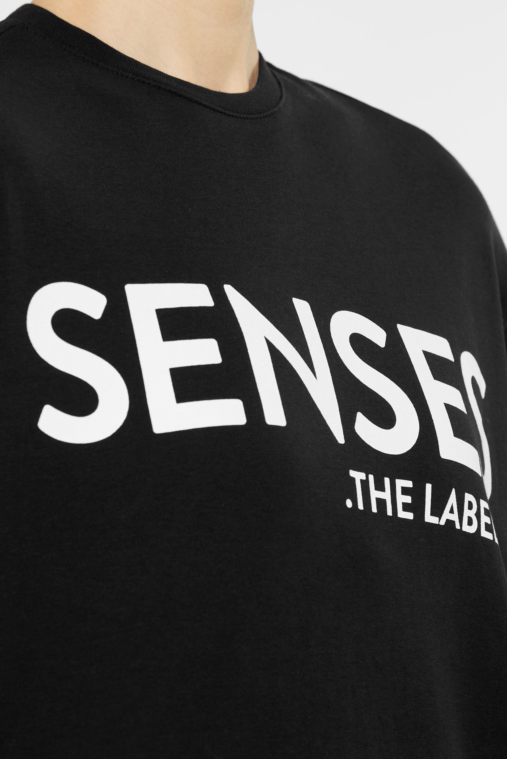 SENSES.THE LABEL Rundhalsshirt, aus Baumwolle