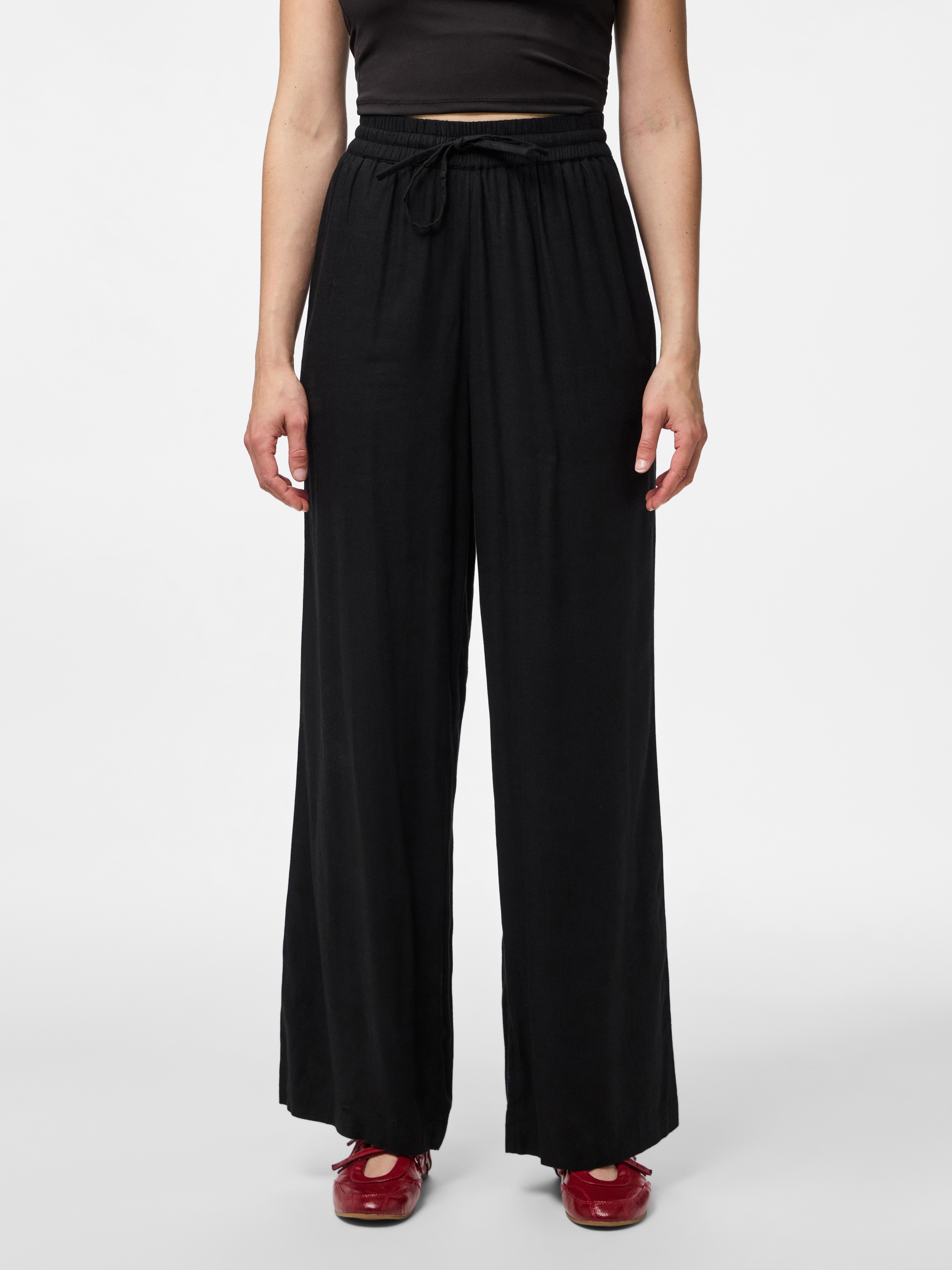 pieces Schlupfhose "PCPIA HW WIDE PANTS WVN NOOS" günstig online kaufen